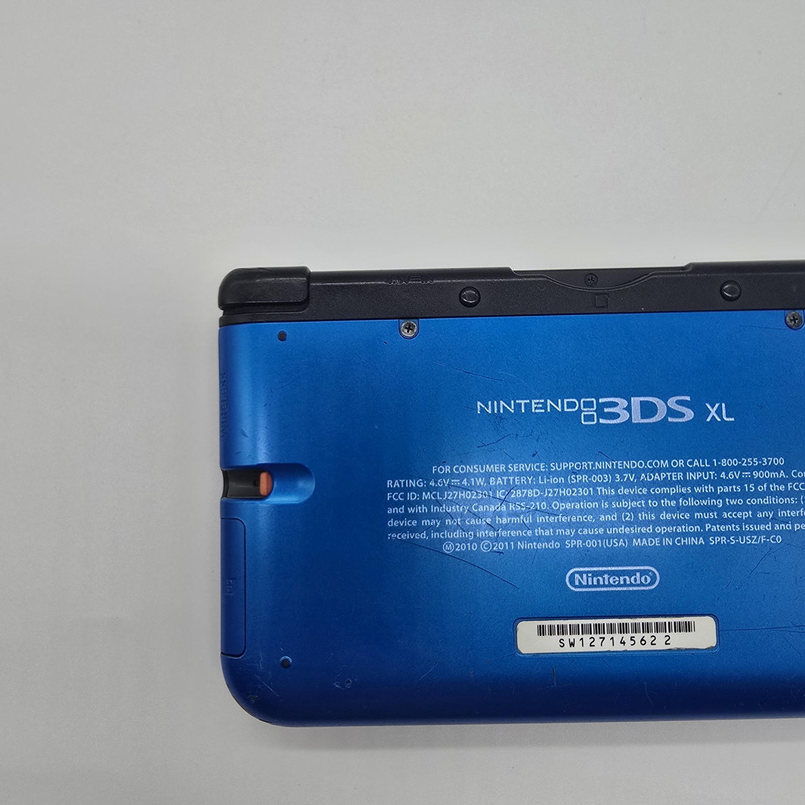 Nintendo 3DS XL Blue Handheld Console w/ Charger Stylus Tested Working