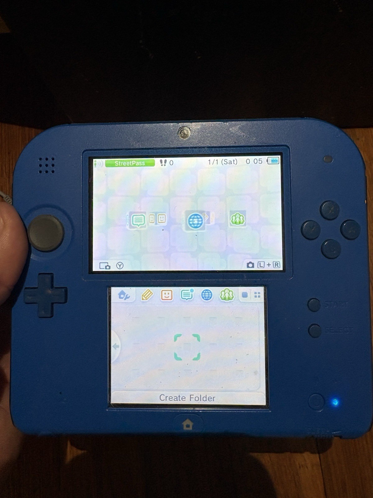 Nintendo 2DS FTR-001 Blue 4GB Wi-Fi w/ Pokemon Black, Pokemon X, Adapter