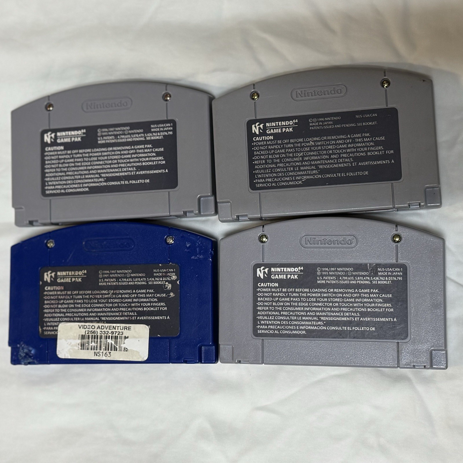 Nintendo 64 N64 Console Bundle Tested Working 3 OEM Controllers 7 Games Mario 64