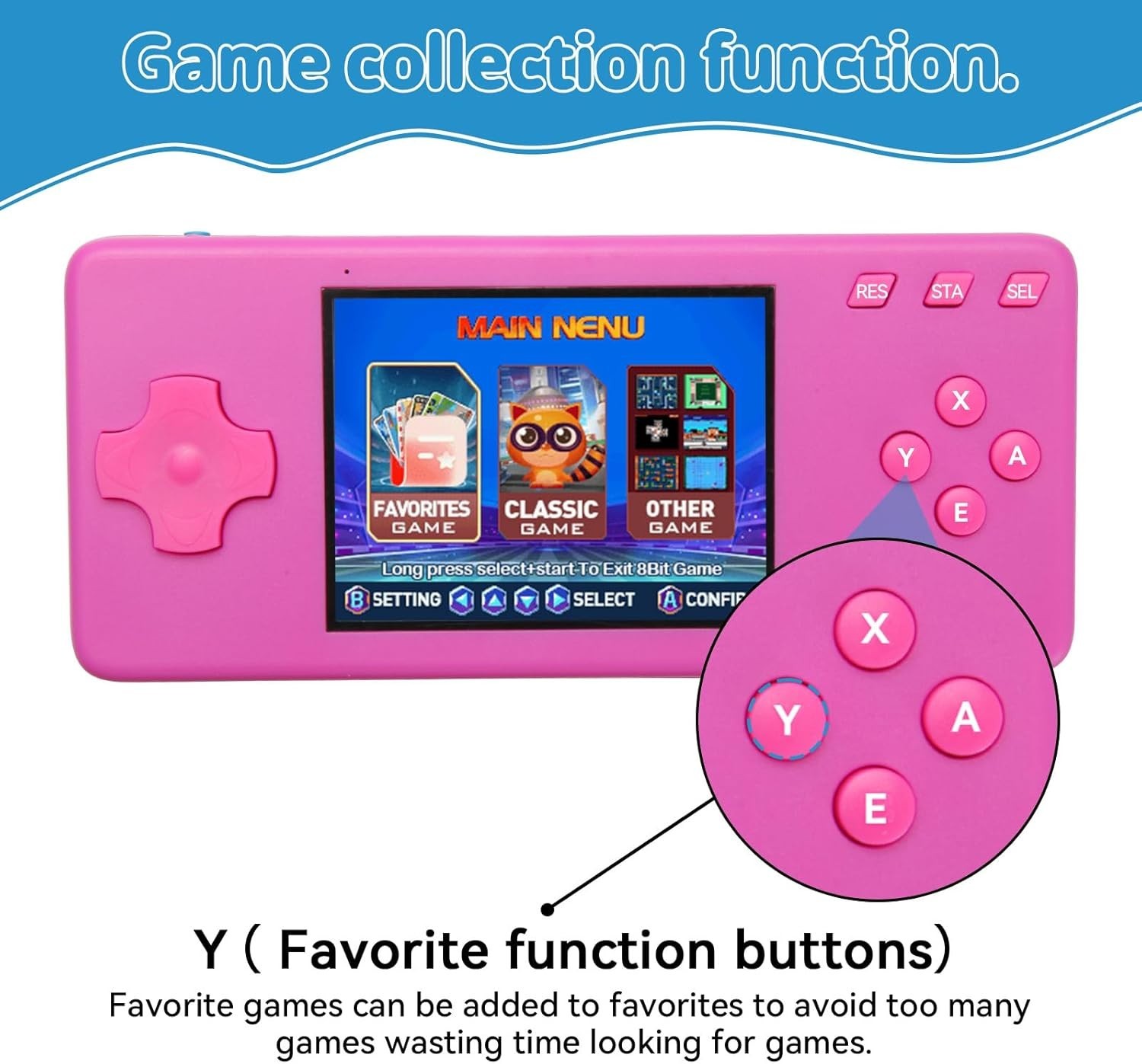 TV Game Console,Retro Video Games Console for Kids Adults Built-in 200 Classic T