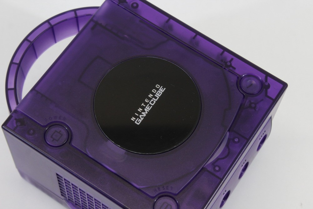 Nintendo Gamecube Console Clear Transparent Purple NTSC-U/C DOL-101 GC RGB LED