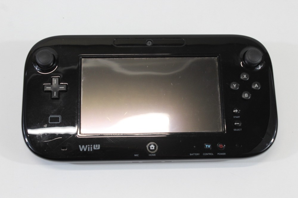 Nintendo Wii U Black Console 32GB AC Gamepad Stand Charger NTSC-J Japan TESTED 2