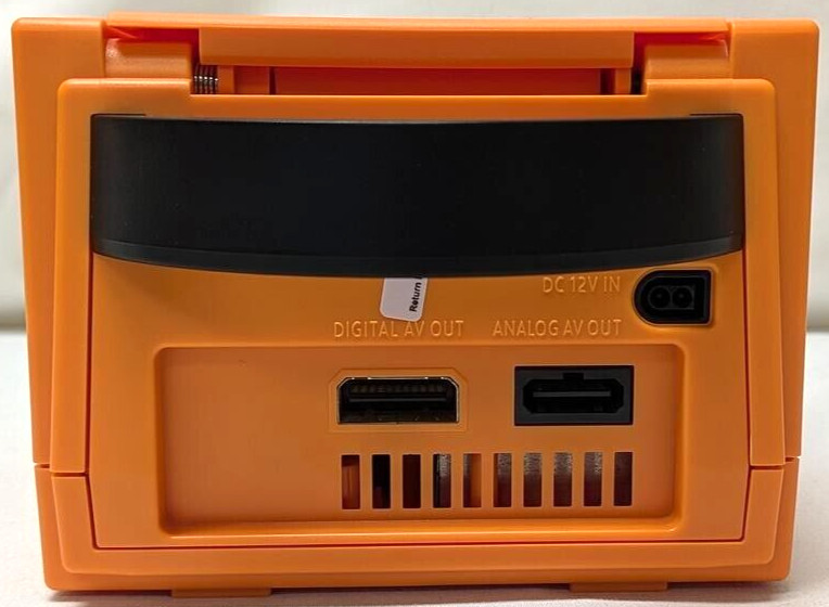 Nintendo GameCube ORANGE Housing Gaming Console DOL-001 Controller Bundle NTSC