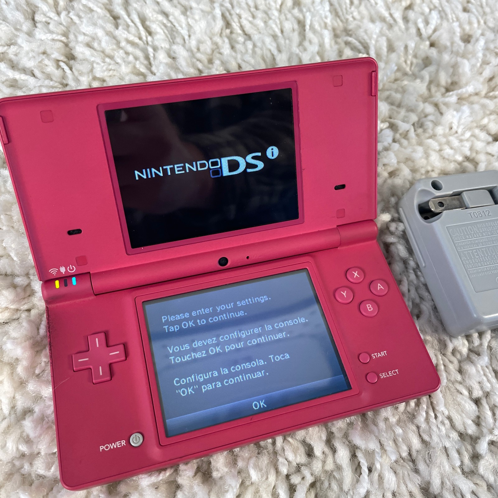 Nintendo DSi Hot Pink Handheld Console System TWL-001 Tested
