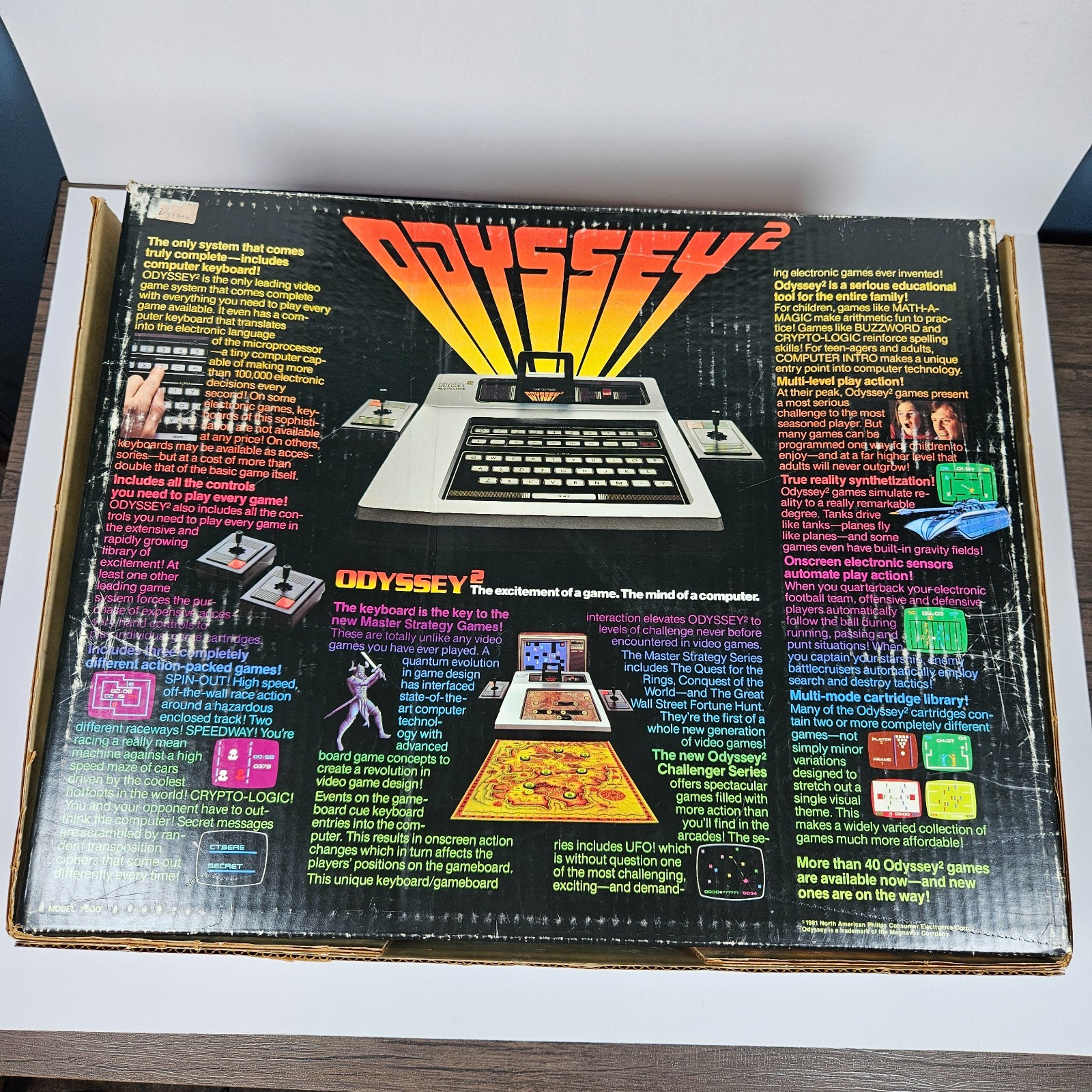 Magnavox Odyssey 2 CIB Launch Edition With Styrofoam, Plastic, and Paperwork