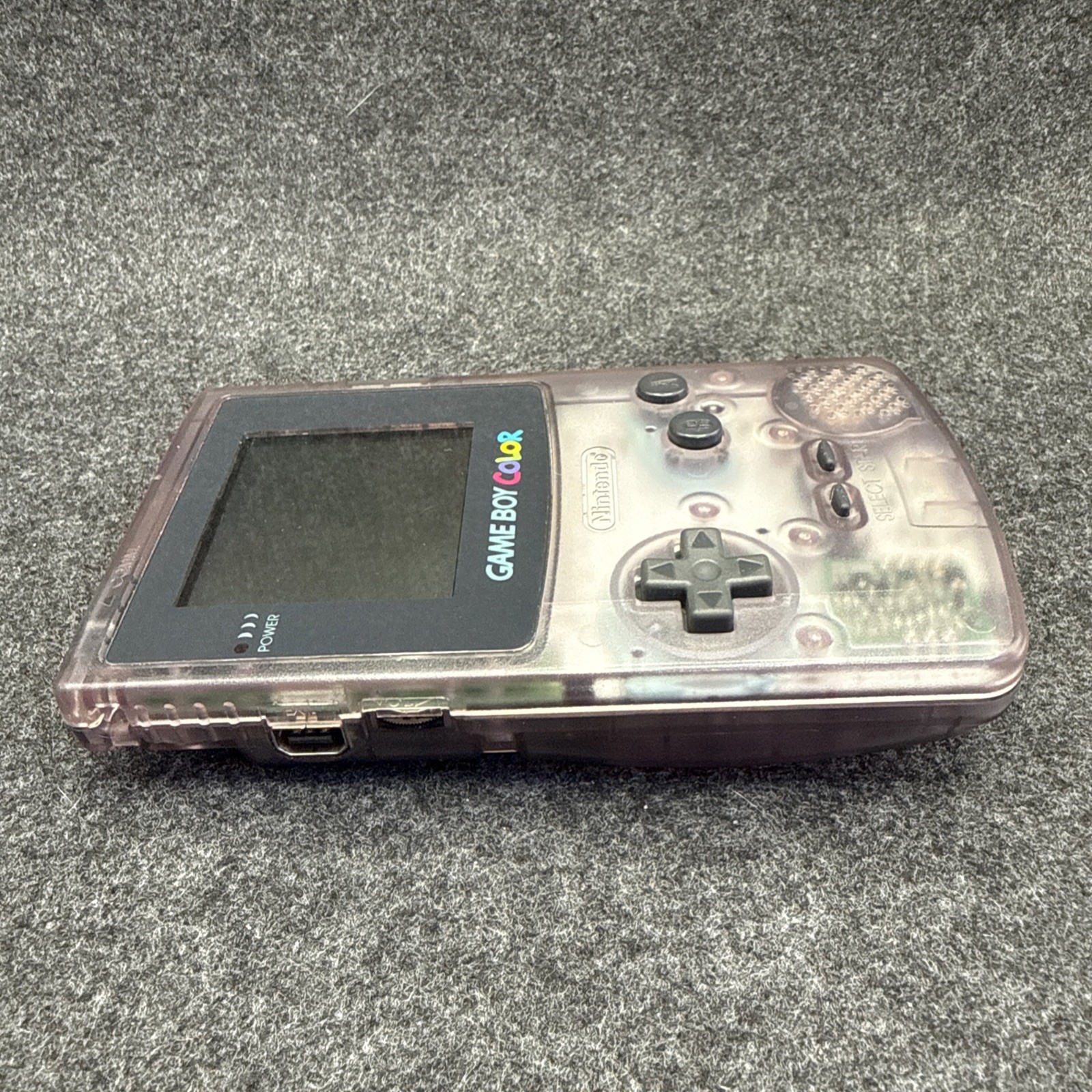 Nintendo Game Boy Color Atomic Purple CGB-001 Cleaned & TESTED