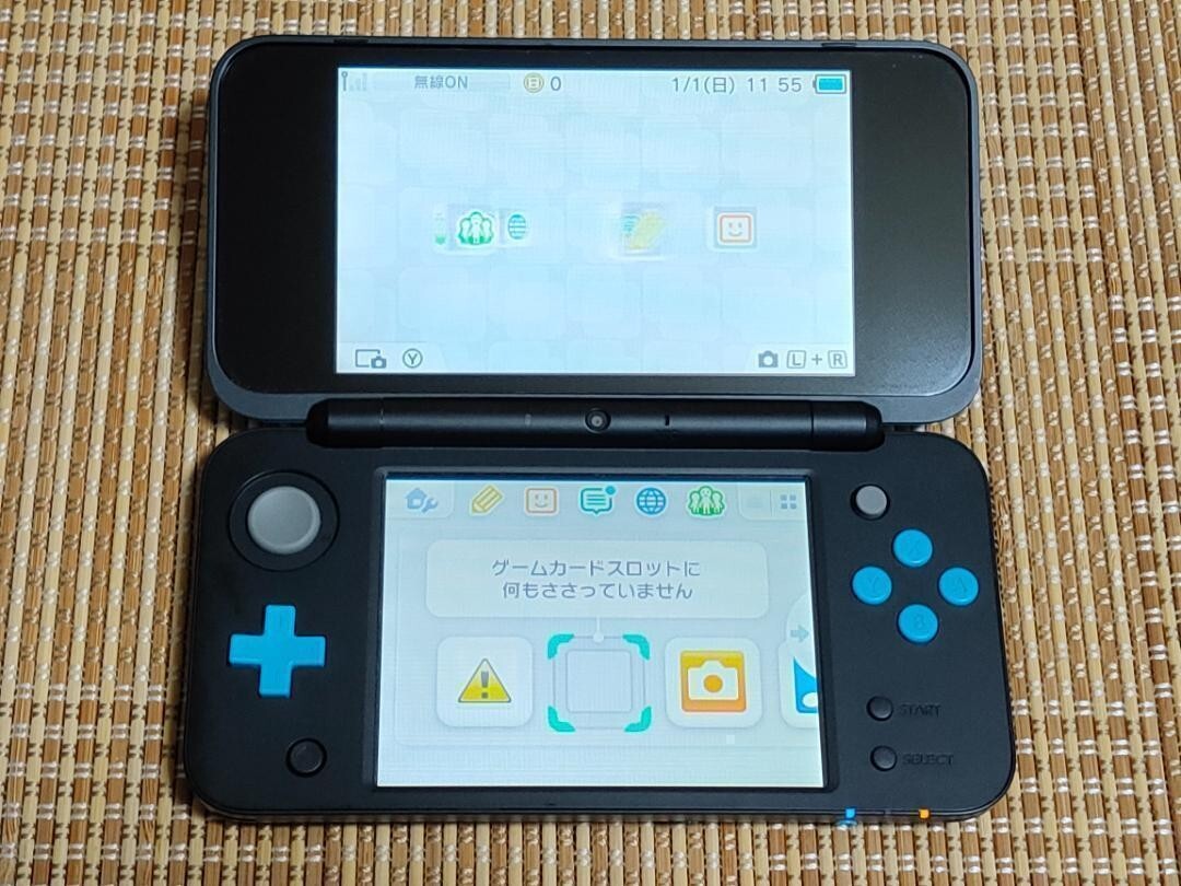 Nintendo 2DS LL Console System Japanese Version Black x Turquoise Japan
