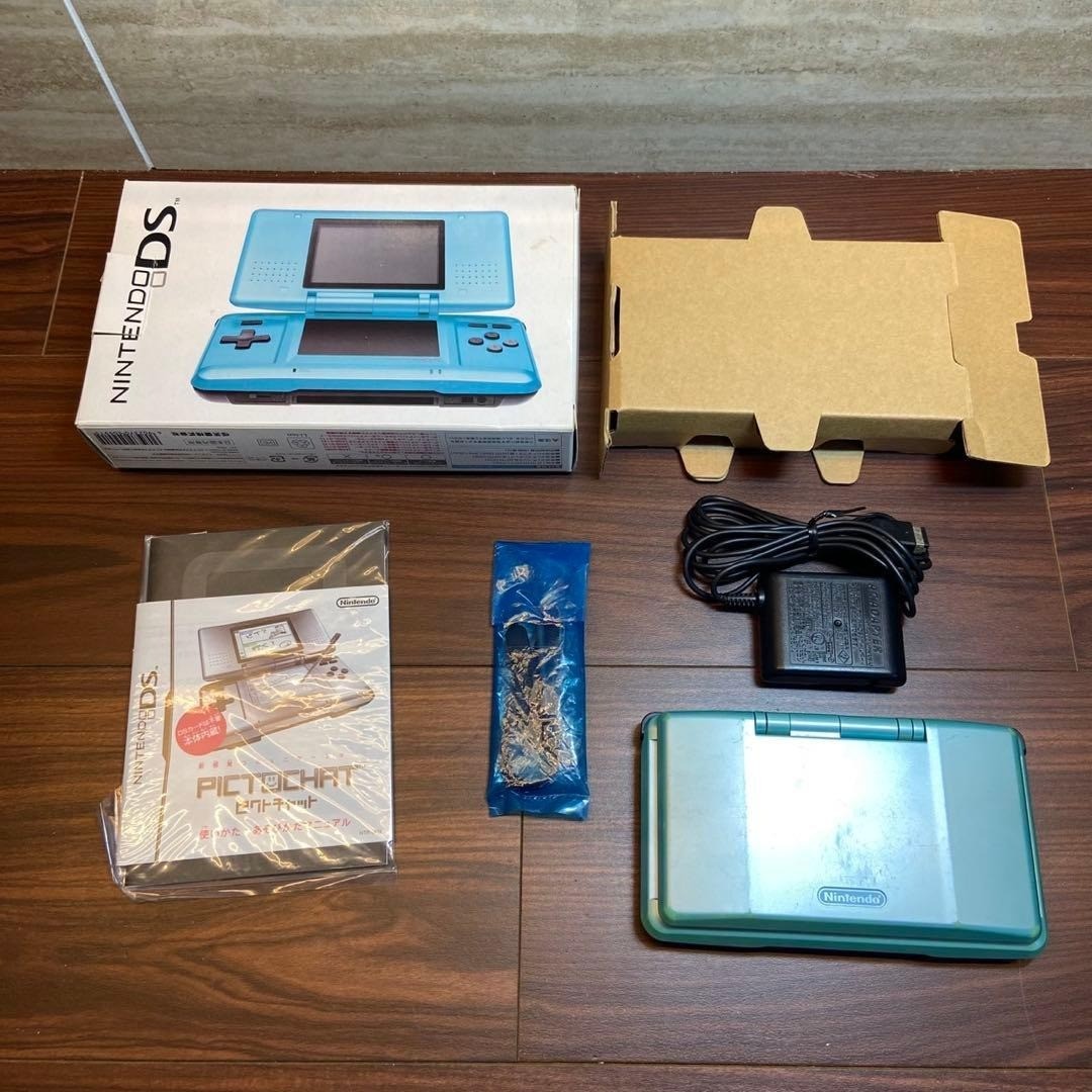 Nintendo DS Console, Turquoise Blue, 5475 From Japan