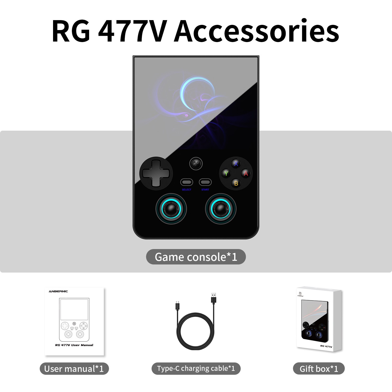 RG477V Handheld Game Console 4.7-inch D8300 RG 477V Android14 5500mAh