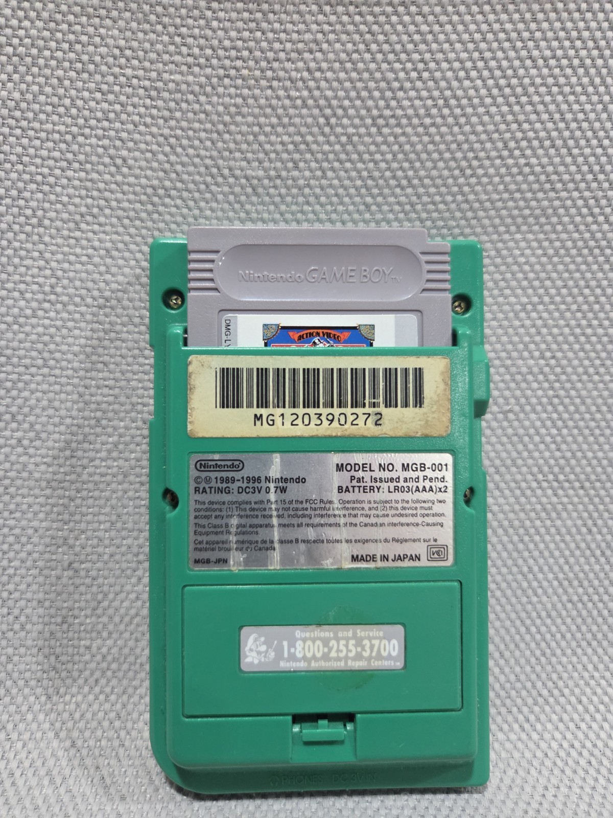 Nintendo GameBoy Game Boy Pocket Green Console Only MGB-001 Tested Working