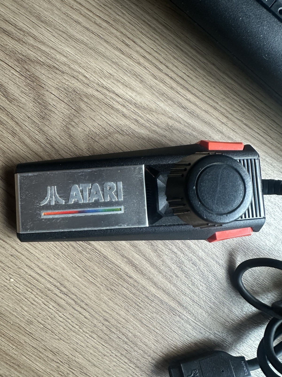 Atari 7800 ProSystem Black Silver Console w/ Paddle Controller Vintage