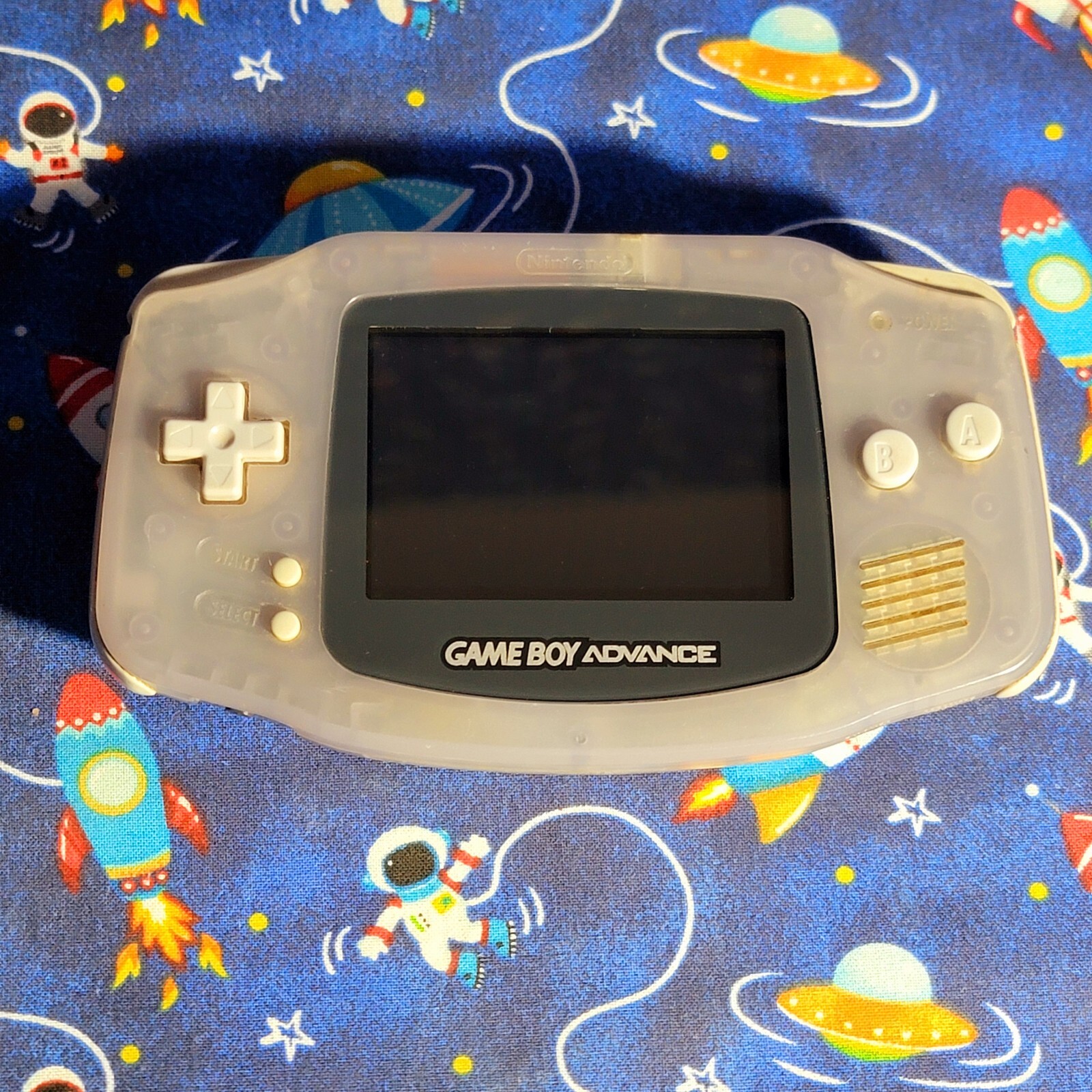 Nintendo Game Boy Advance Clear Glacier System Handheld Console AGB-001