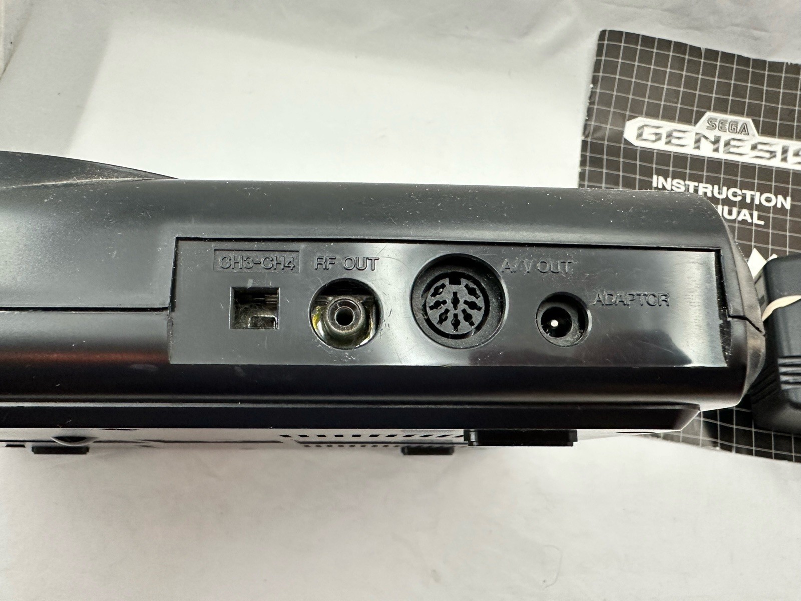 SEGA GENESIS Console MK-1601 System Powers On, RF Adapter w/Manual – Untested