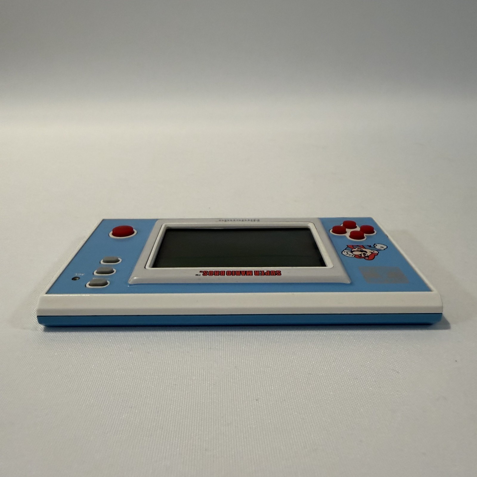 Nintendo Game & Watch 1988 Super Mario Bros Blue Handheld Tested Working Console