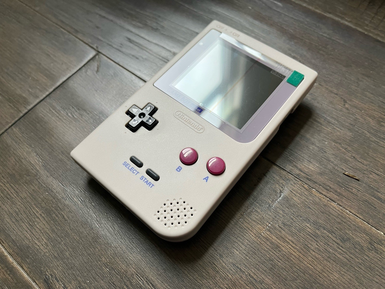 Nintendo Gameboy Pocket GBP Backlight IPS Screen and Glass Lens W/ Bag – Grey