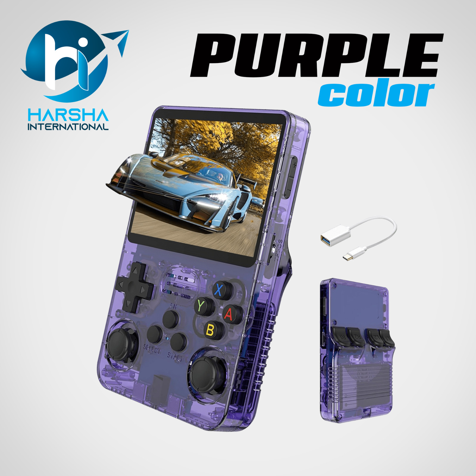 R36S Retro Handheld Video Game Console 64GB 13000+ Games 3.5 Inch IPS Screen US