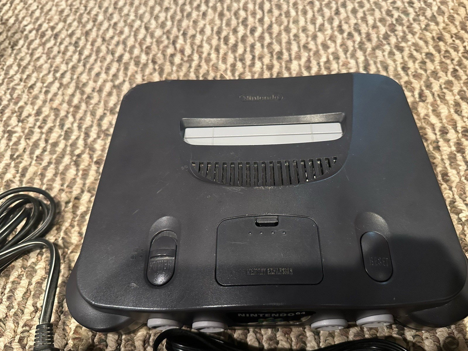 Nintendo 64 N64 Console, 2 OEM Original Controllers Works (Read description)