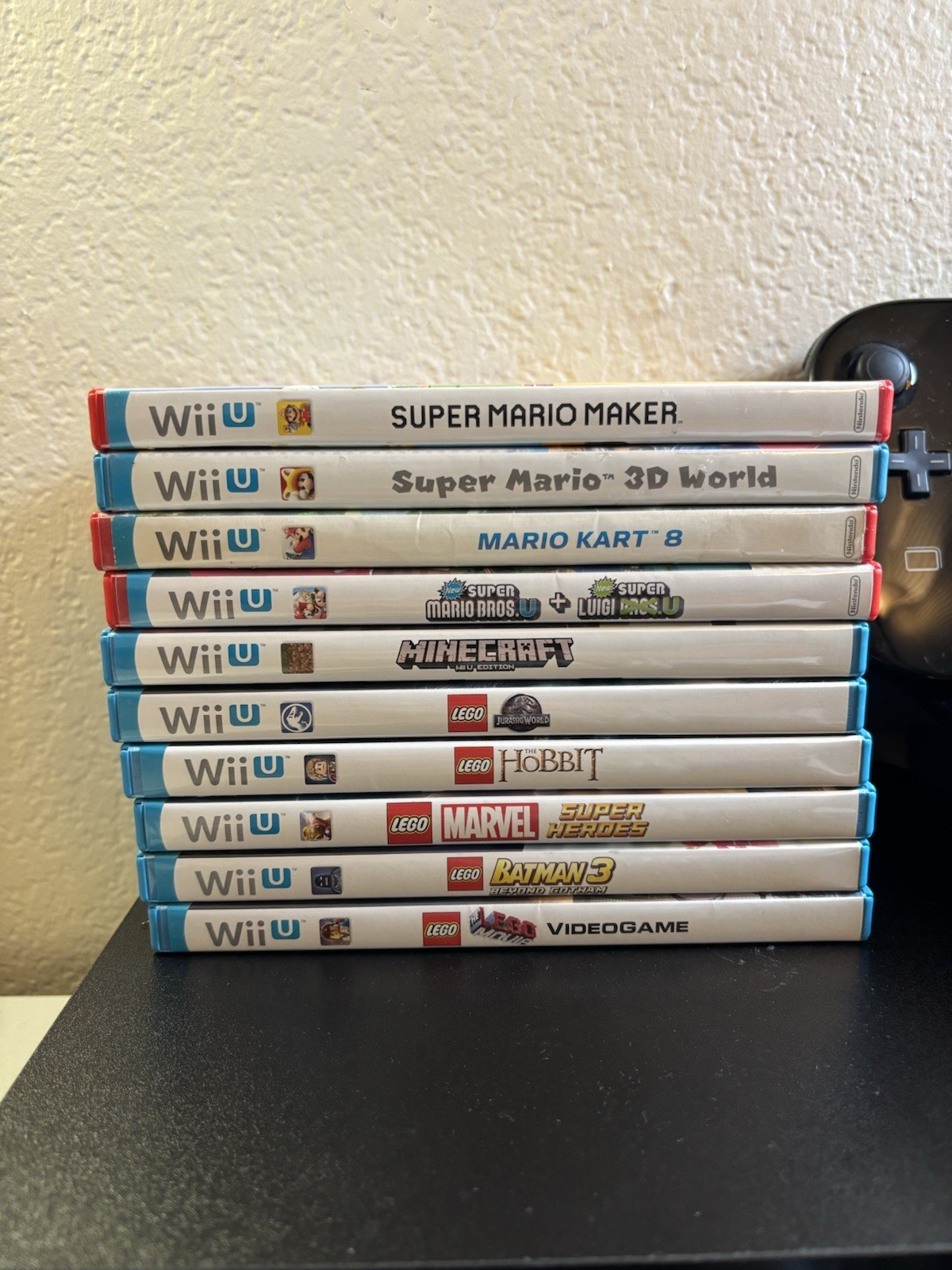 Nintendo Wii 32GB Home Console Bundle Black W/ Gamepad & 10 Games Tested & Works