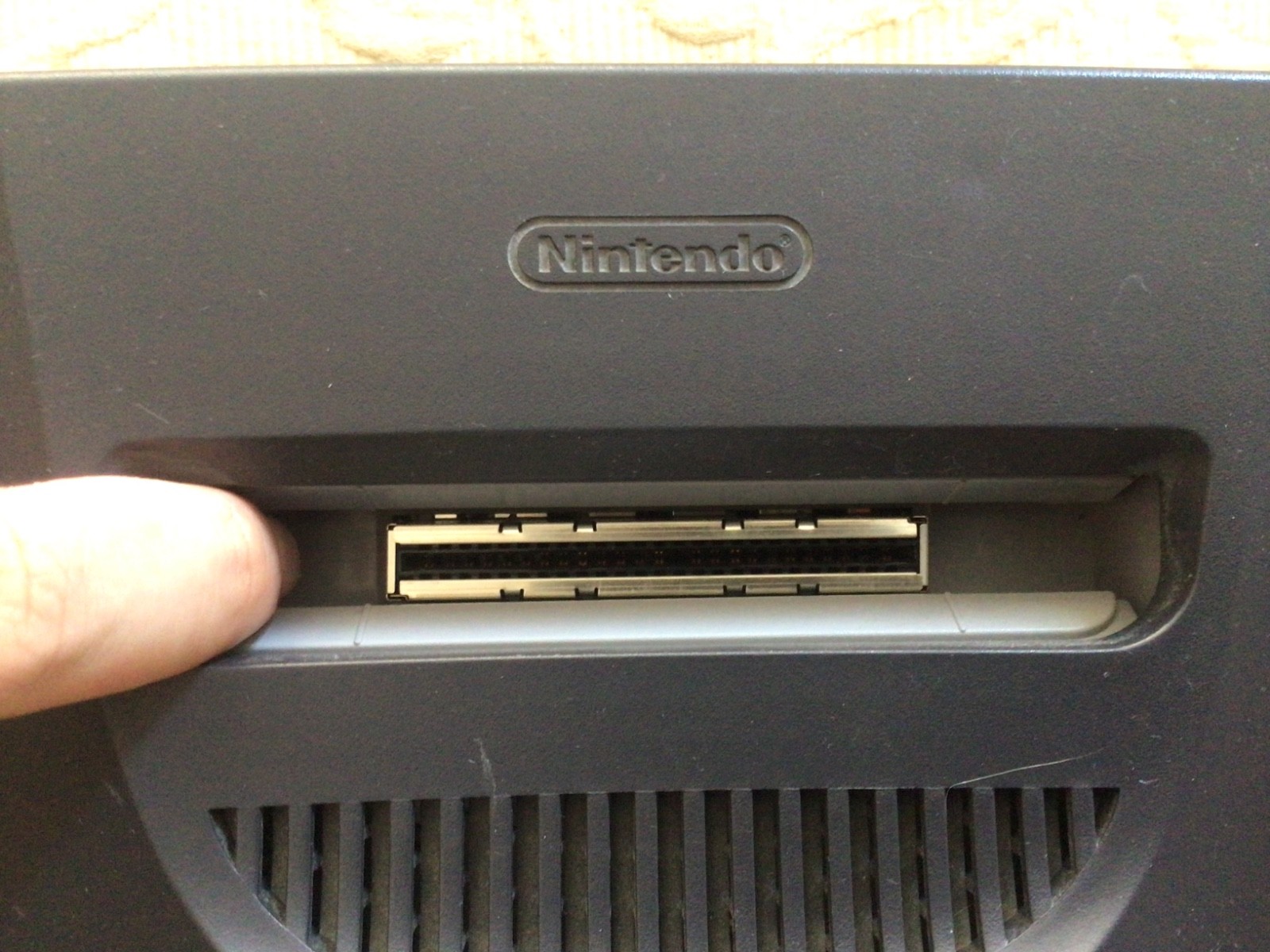 Nintendo 64 Console with wires-two first part controllers-one third party