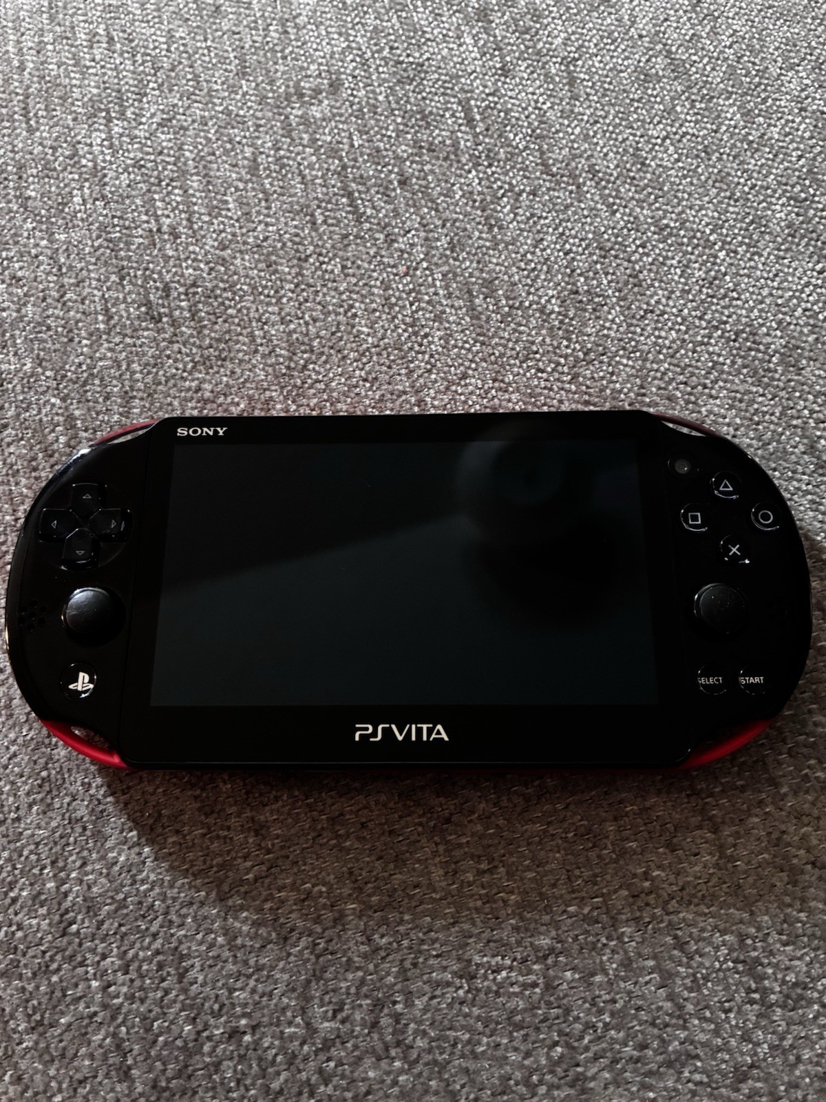 Sony PS Vita Handheld System Console Black/Red Touchscreen, Headphone Jack