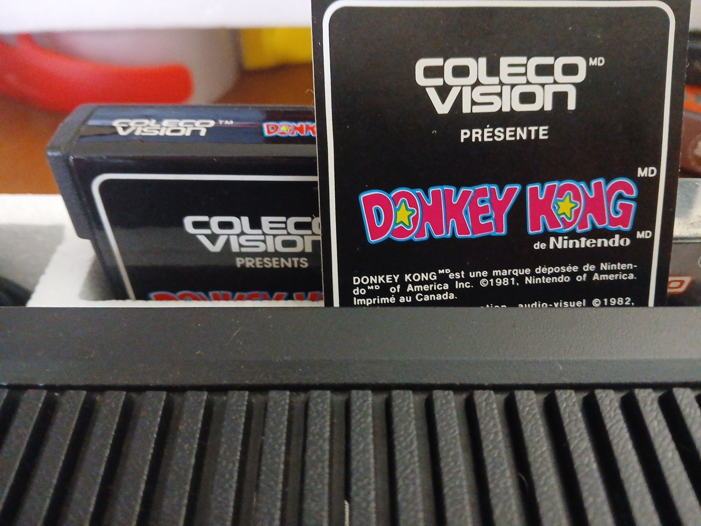 Original Authentic ColecoVision Console 1982 Looks New & Box/Console Bilingual