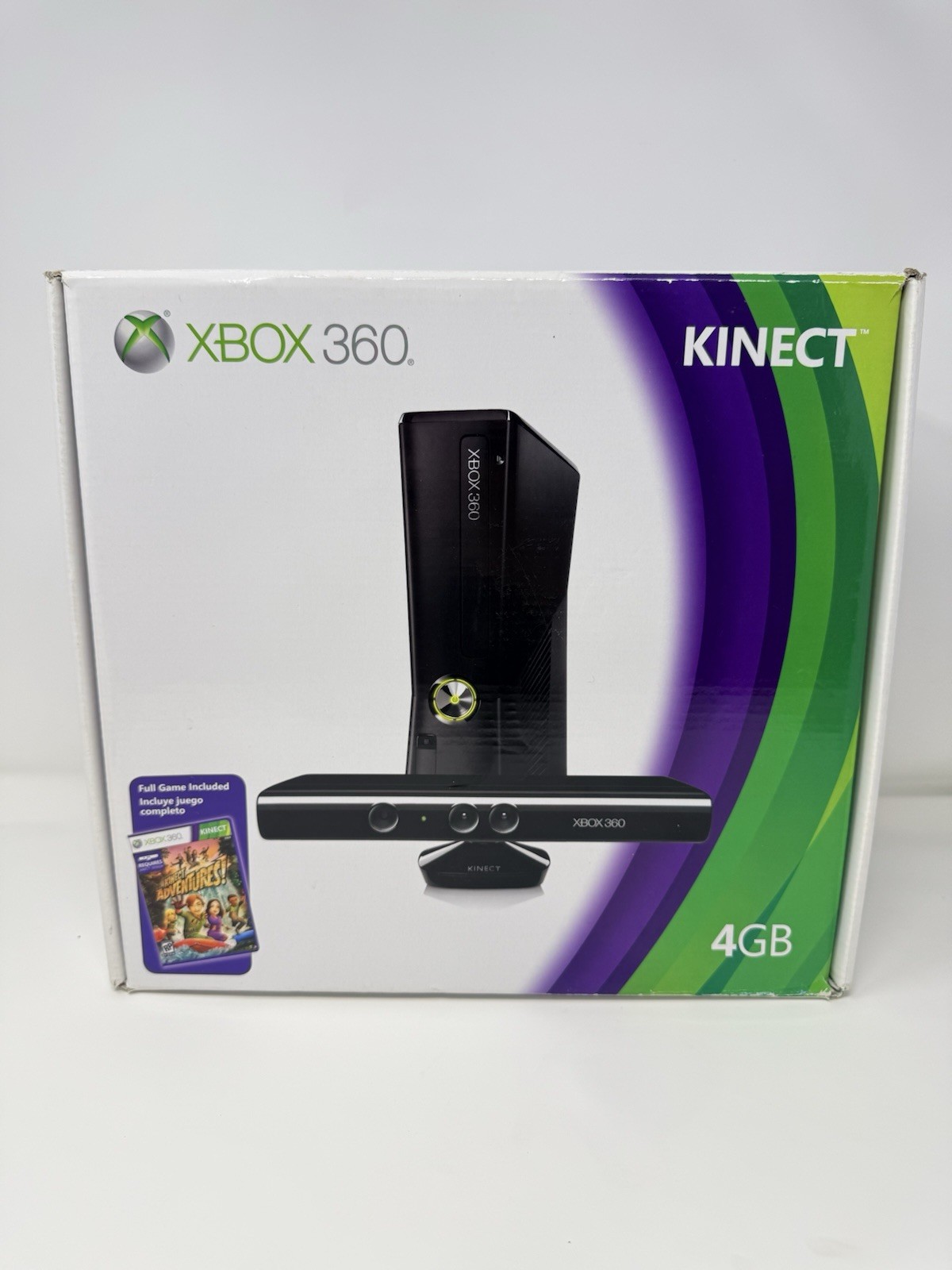Microsoft Xbox 360 S 4GB Console Kinect Controller Box Tested