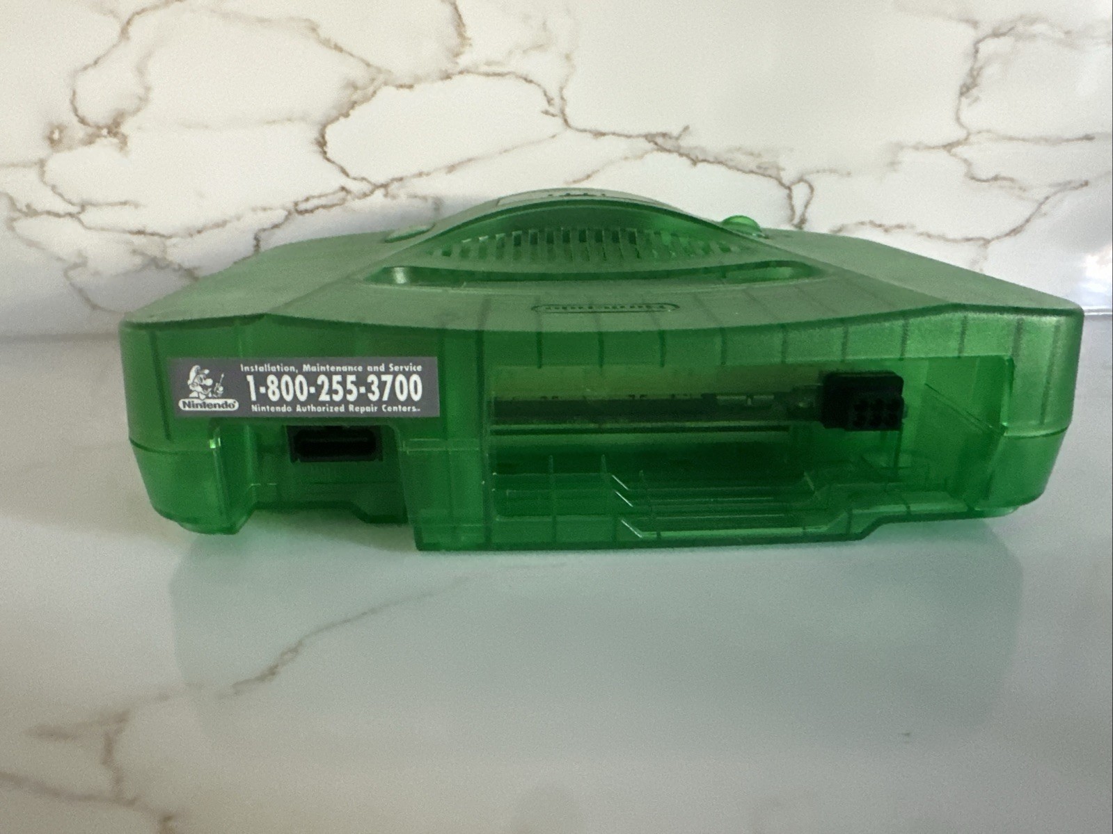 Vintage N64 Funtastic Jungle Translucent GREEN Nintendo-64 Gaming Console System