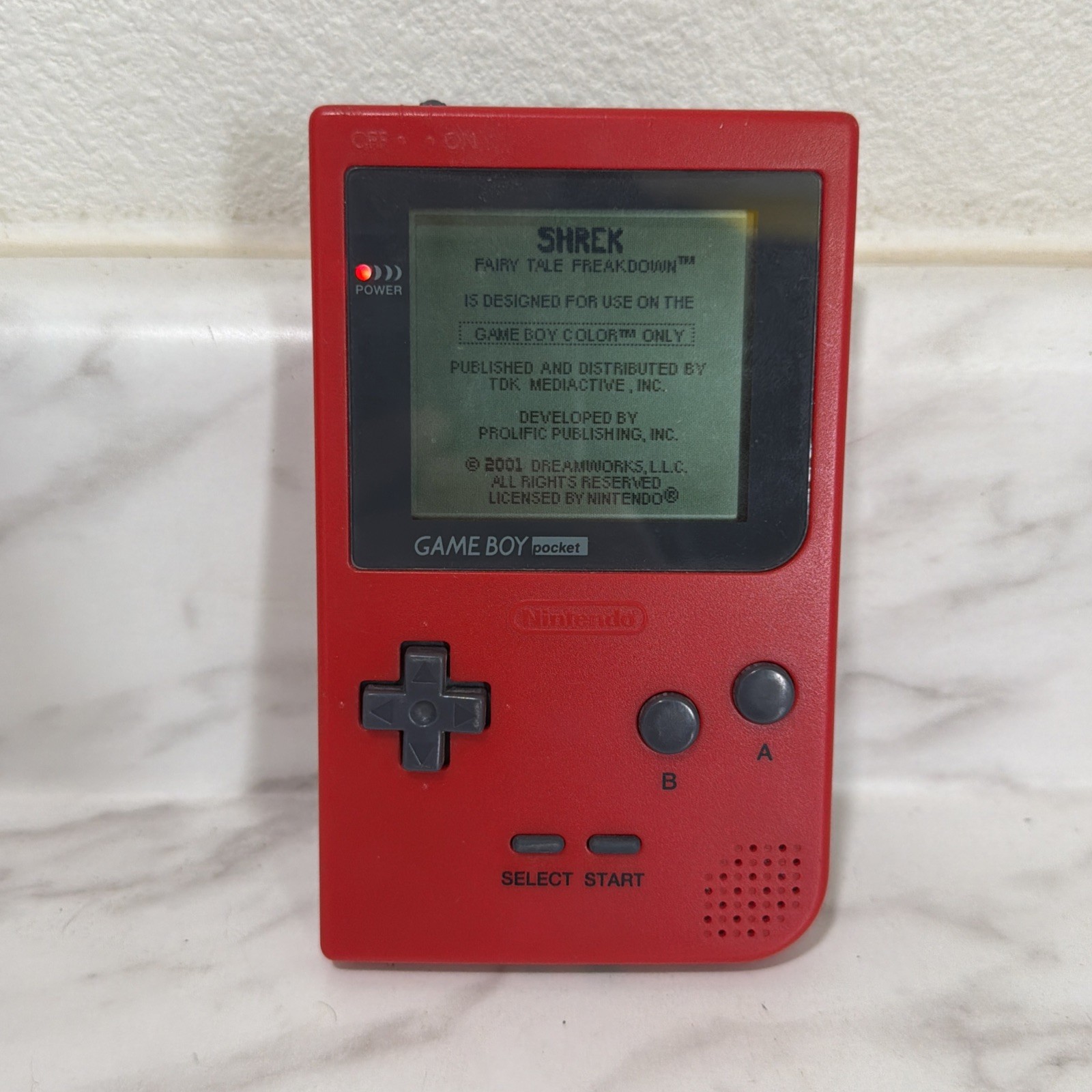 Nintendo Game Boy Pocket MGB-001 – Red – 100% OEM – Tested Working