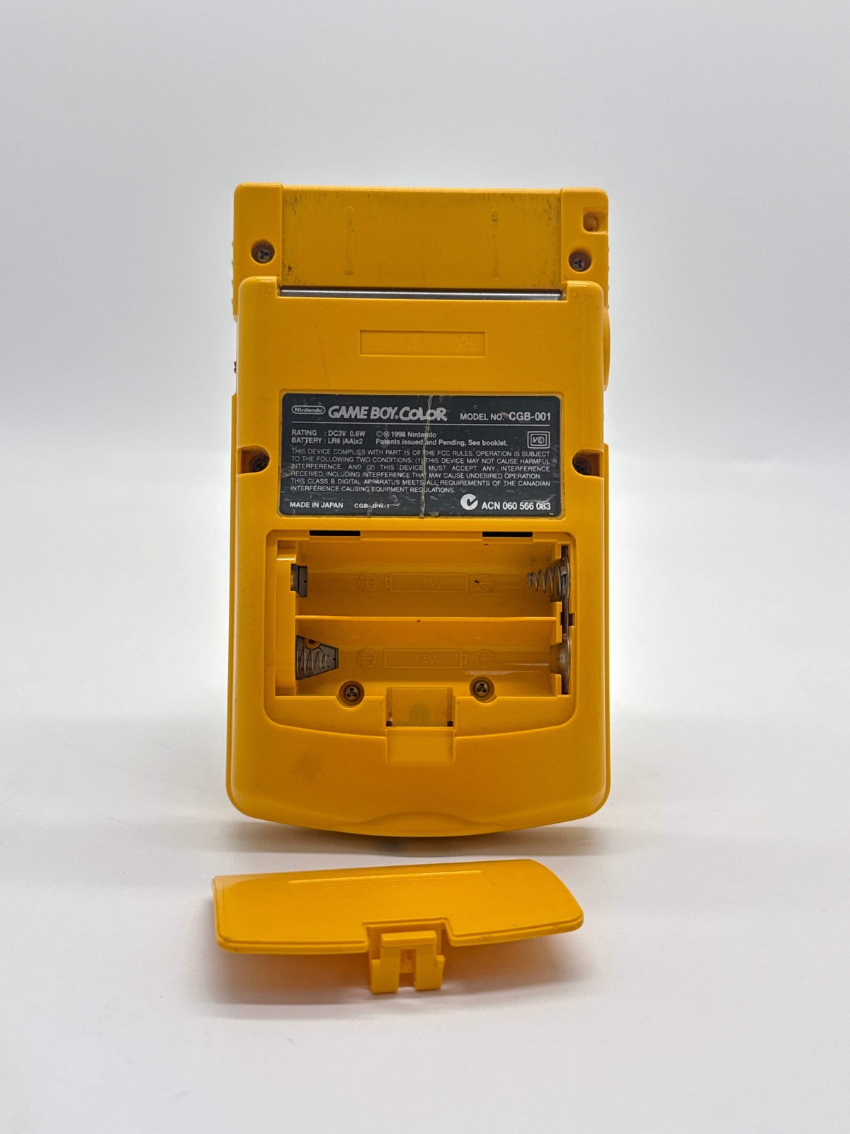 Nintendo Game Boy Color CGB-001 Yellow Console #648 Aftermarket Lens or/and Shel