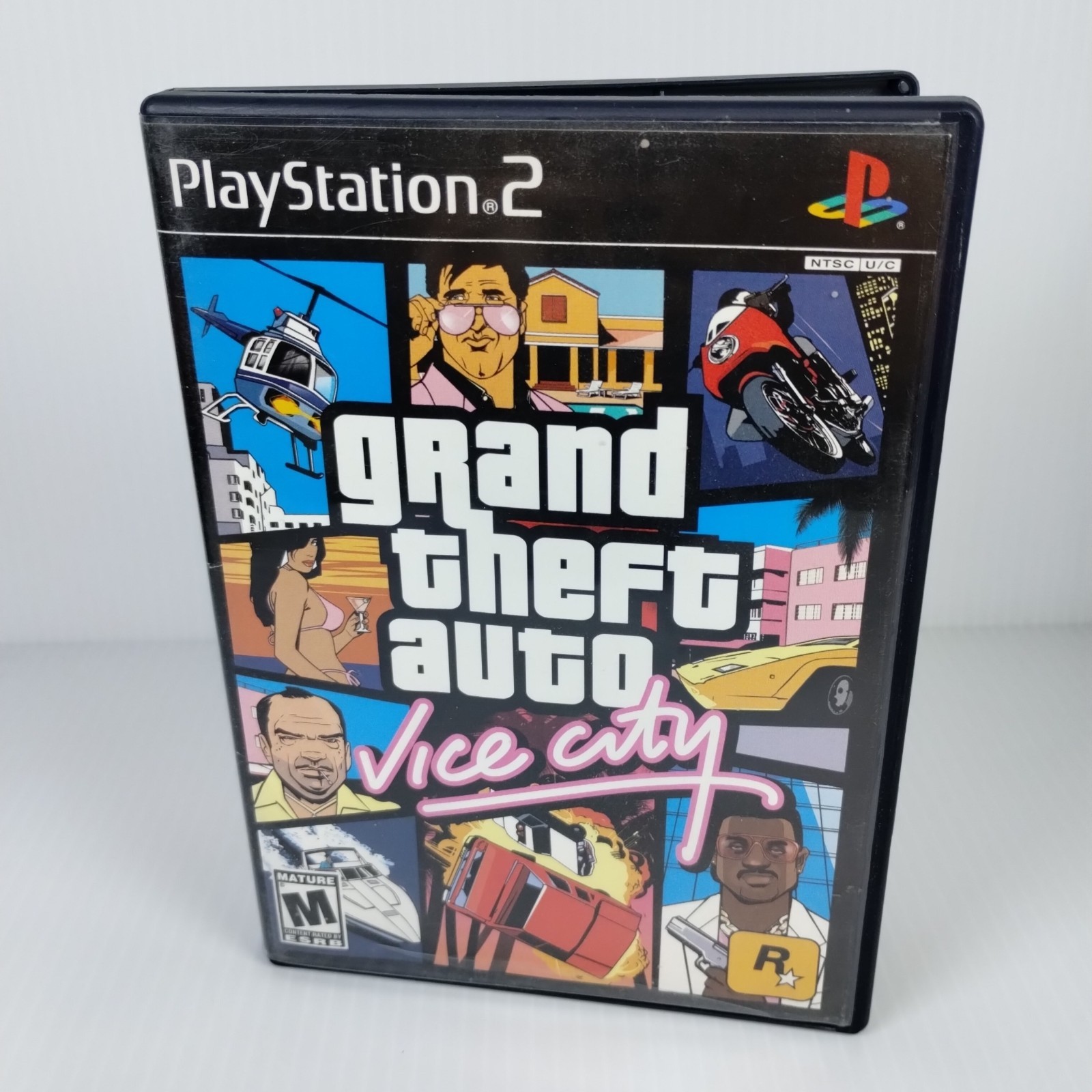 Sony PlayStation 2 FAT Console Wireless Controller Cords Tested Working GTA Vice