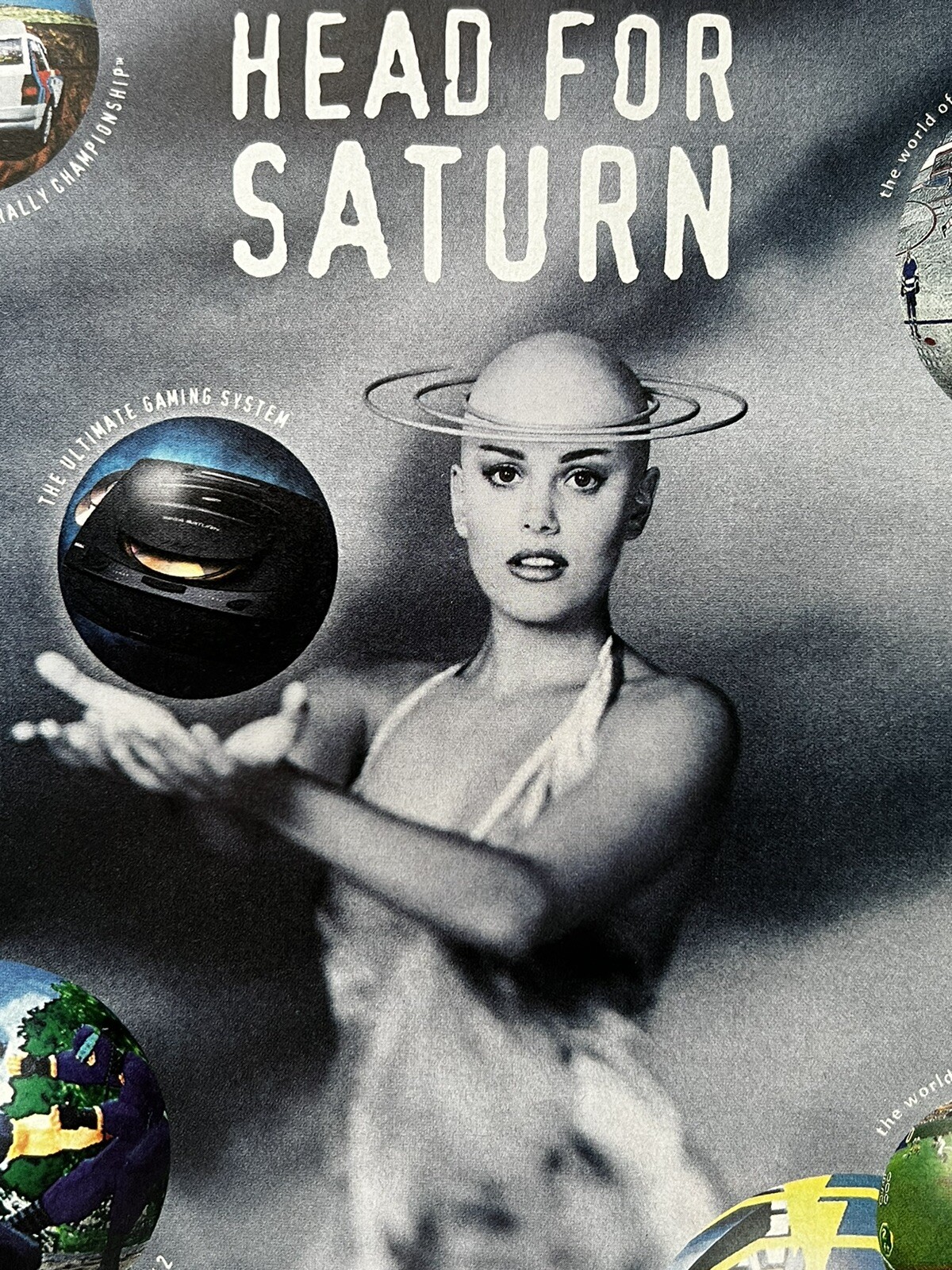1995 Sega Saturn Console System Print Ad 20x26cm Virtua Fighter/Cop GMR
