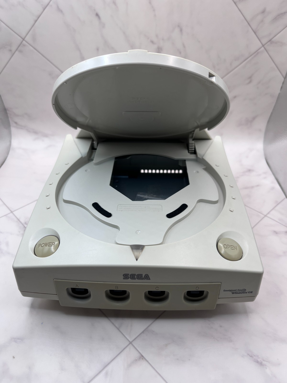 Sega Dreamcast VA1 OEM Case No GD-ROM ODE-Ready Battery Mod Power Socket Fuse