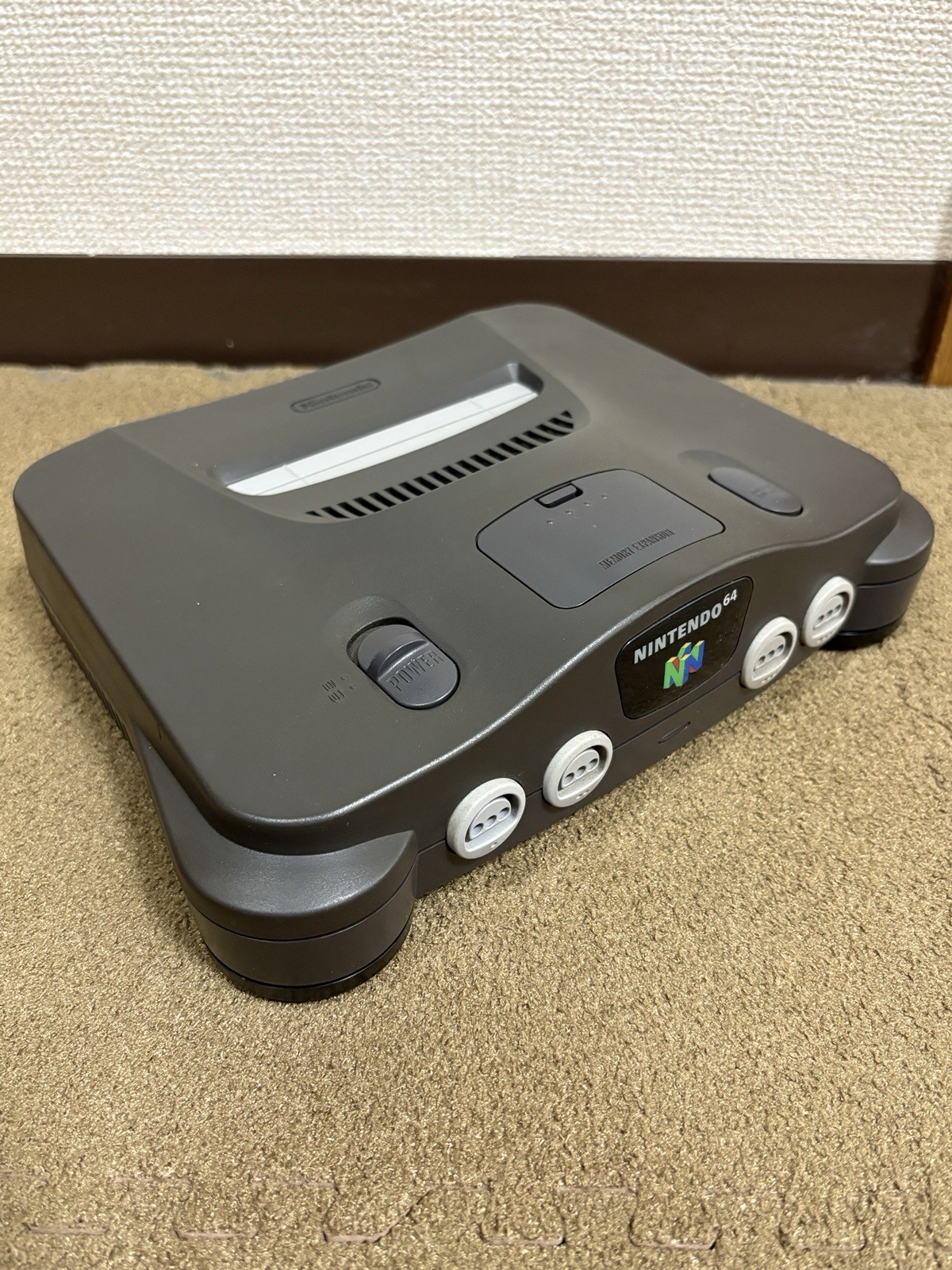 Nintendo 64 N64 Console Grey Controller Cables Jumper Pak Set Japanese Region
