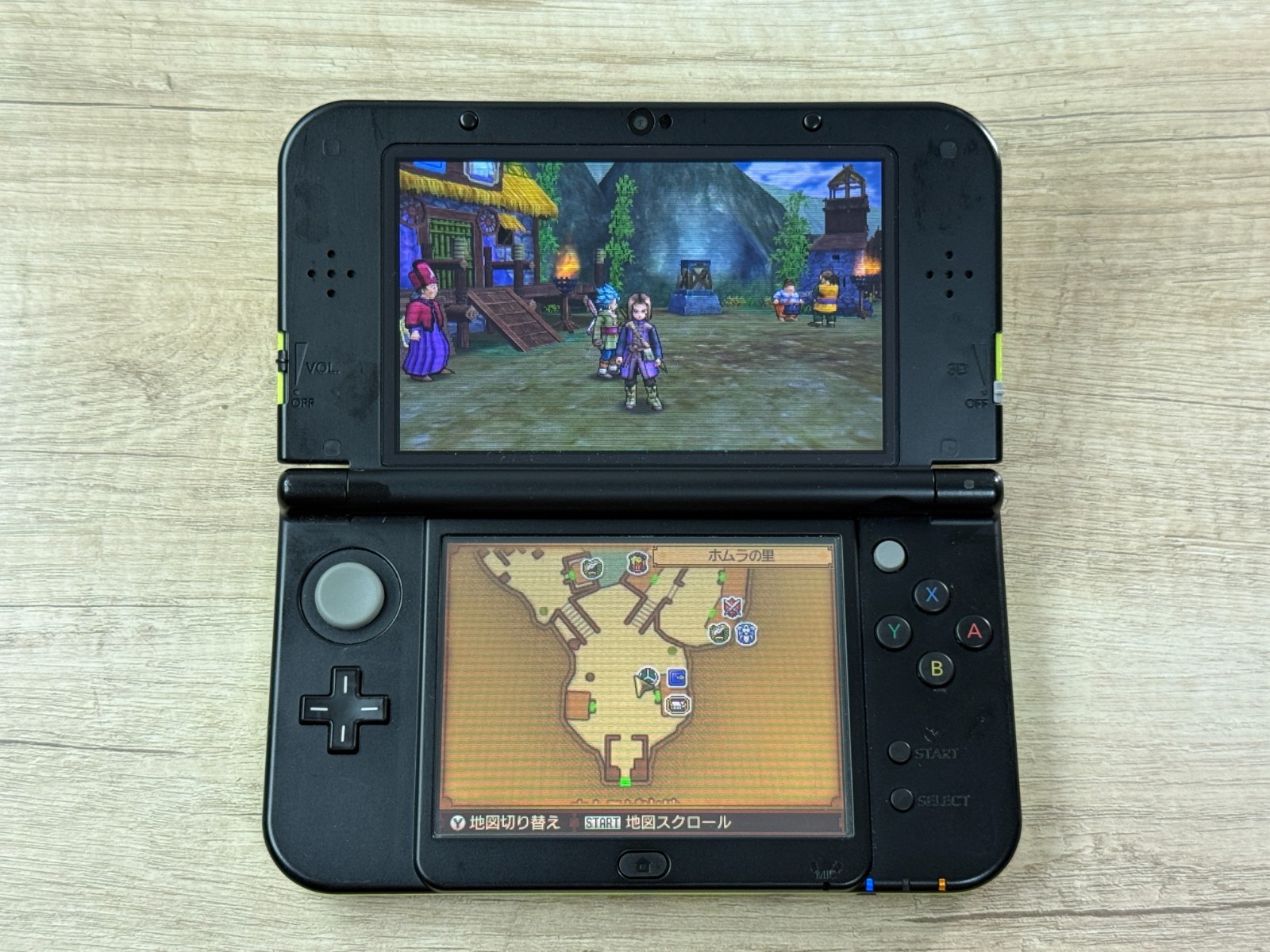 Nintendo New 3DS XL Lime Black Console Tested Japan ver D6034
