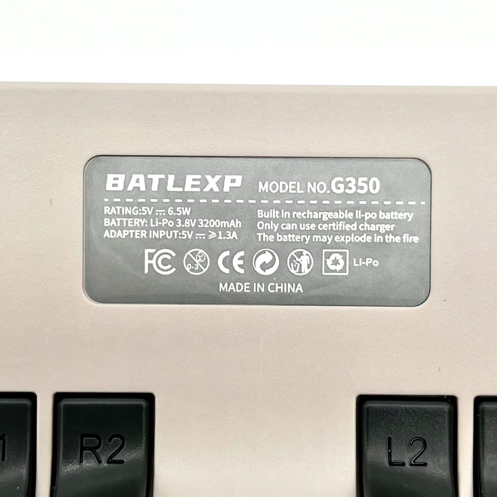 Batlexp 3.5″ Display 640x480p Rechargeable Handheld Console Model G350