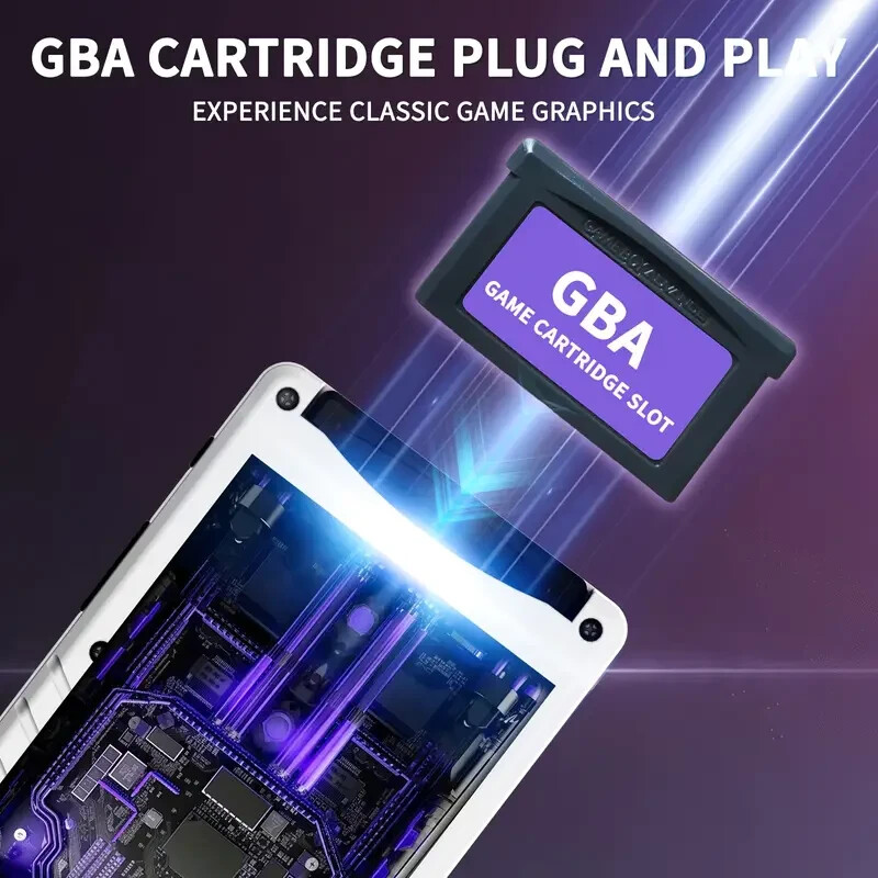 NEOCADE GB Pocket Retro Gaming Console – Licensed GBA Cartridge Support, 3″ HD