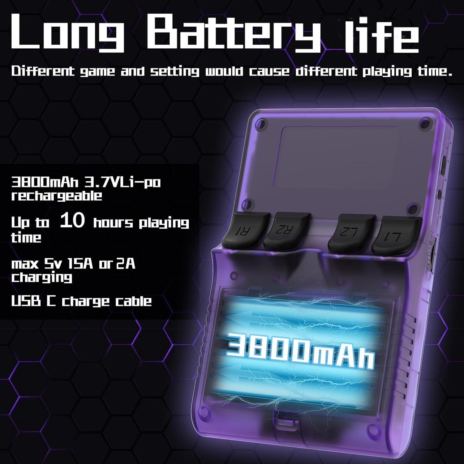 R36S Retro Handheld Video Game Console Linux System 3.5 Inch IPS Screen 128GB
