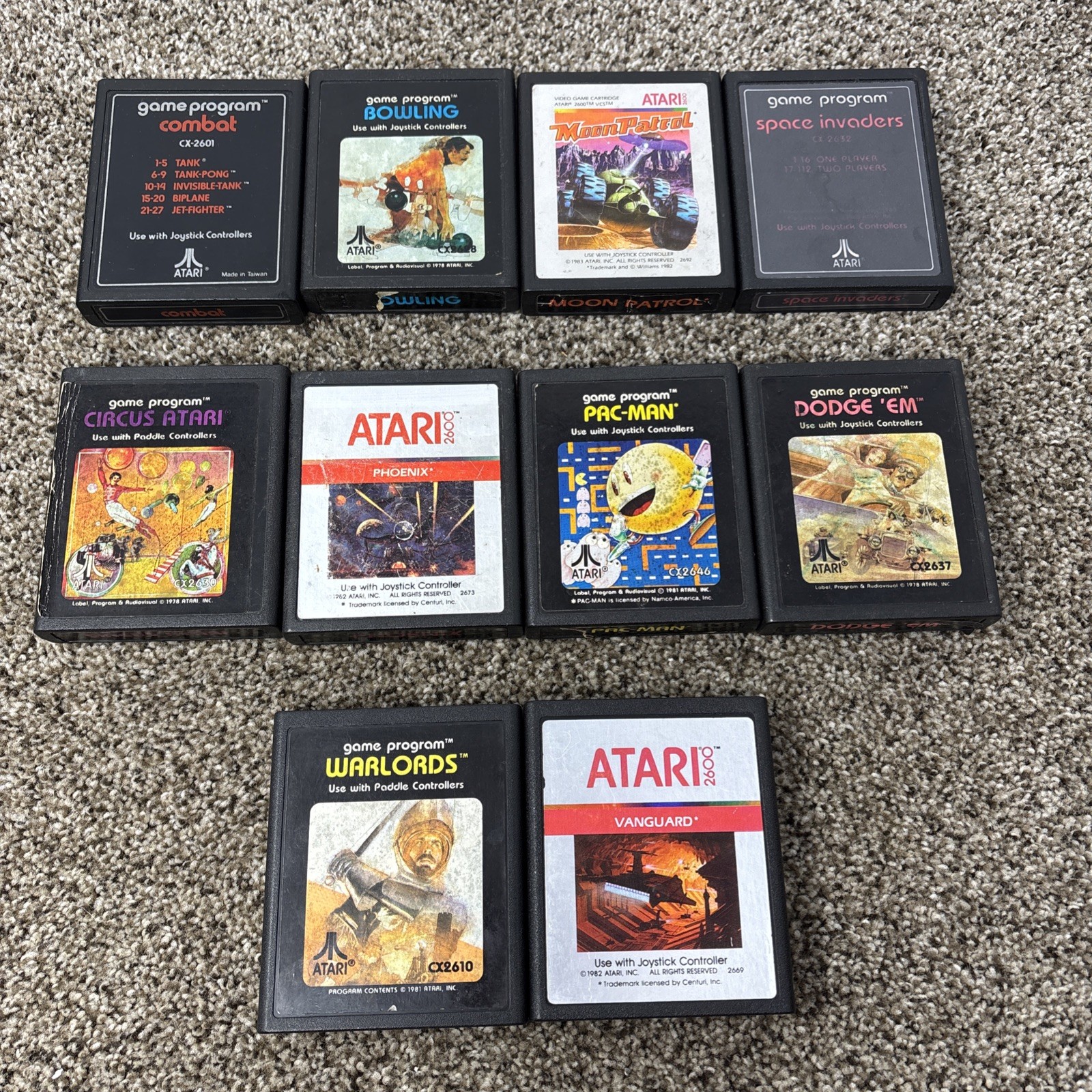 Atari 2600 Junior Jr Console System Bundle 20 Games Joystick Paddles Tested