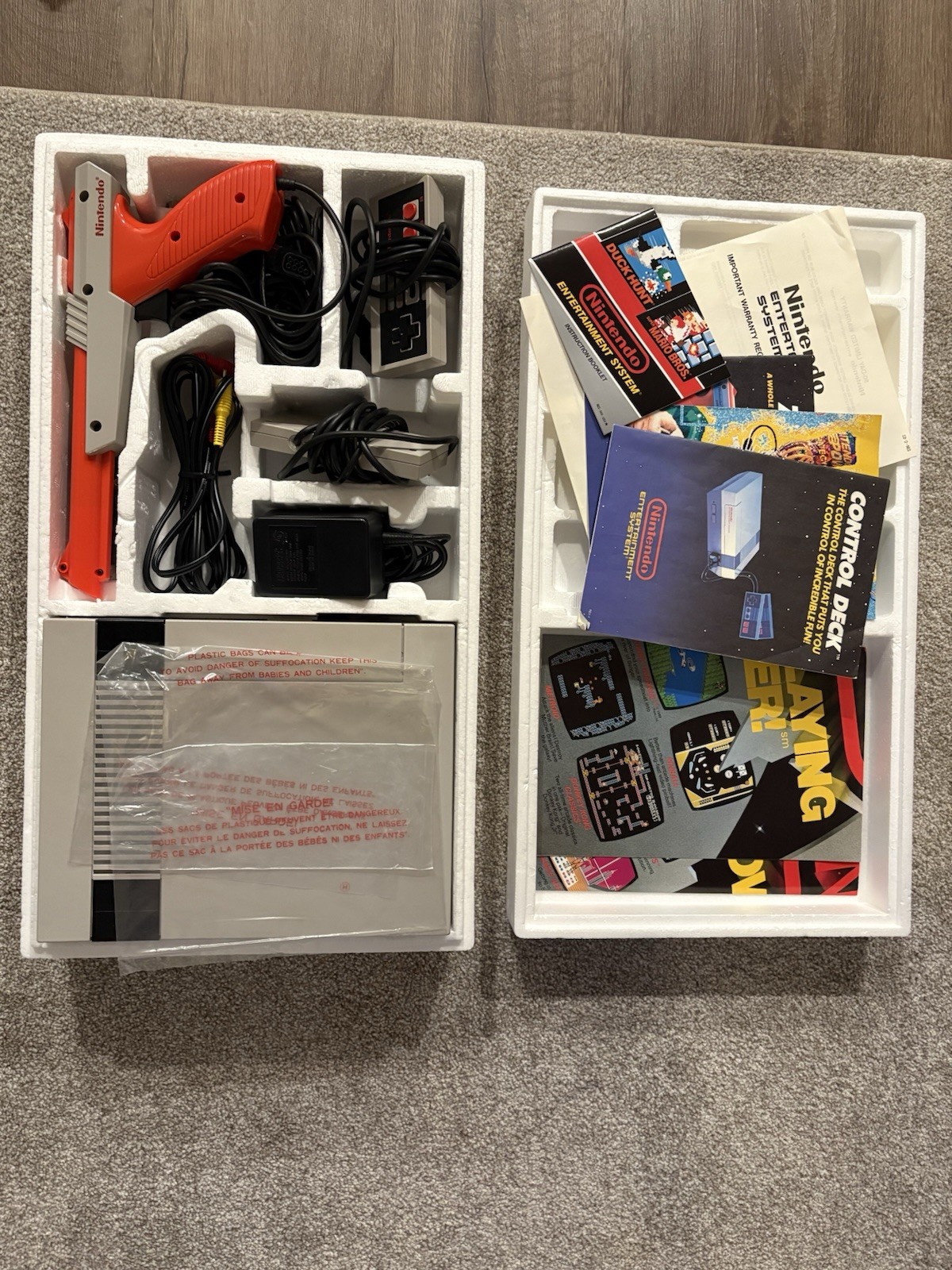 Nintendo Entertainment System Action Set (Tested/Working/Original Box/See Notes)