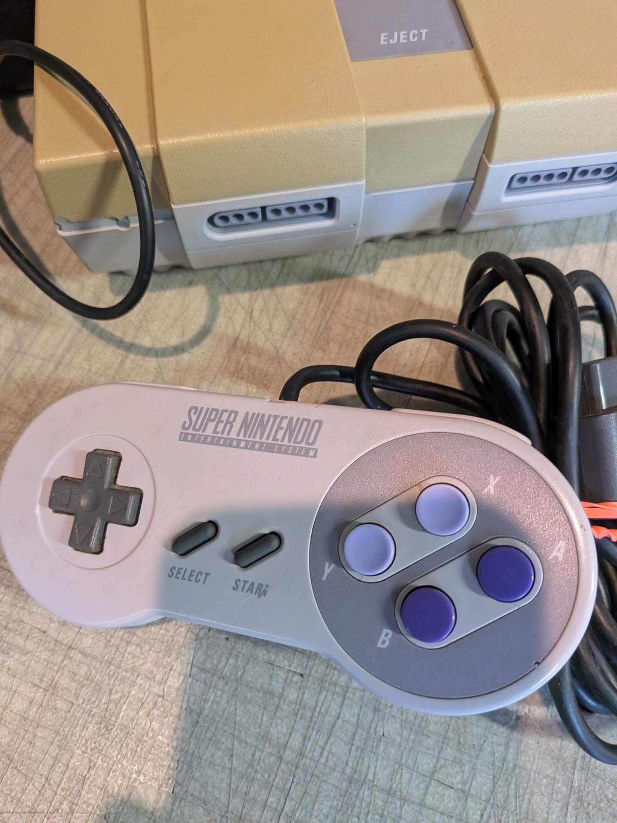 Super Nintendo SNES Console Bundle 2x OEM Controllers + Cords – 1 YEAR WARRANTY!