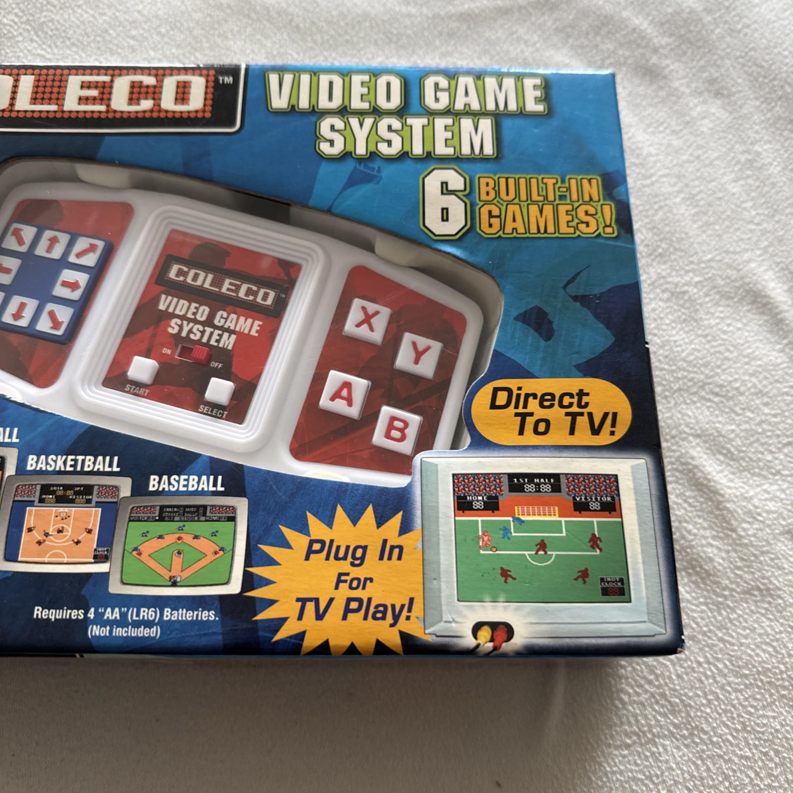 Coleco Video Game System w/6 Built in (Sports) Games, New in Original Packaging