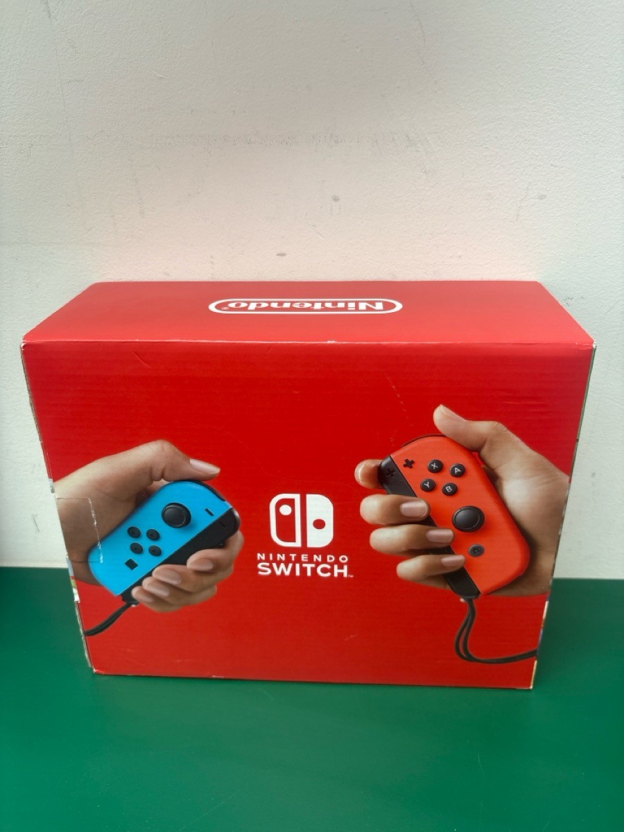 NINTENDO SWITCH HAC-001 BLACK BLUE RED HANDHELD SYSTEM (E16003459)