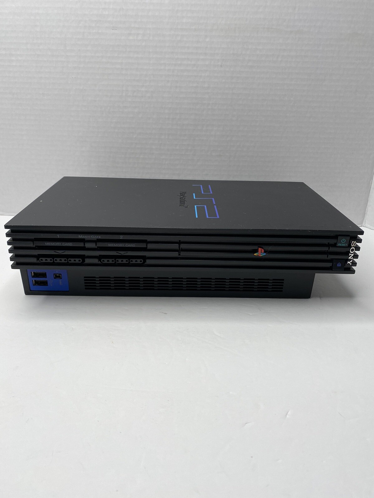 Sony PS2 PlayStation 2 W/ 3 Controllers 10 Games 8MB Card And Cords
