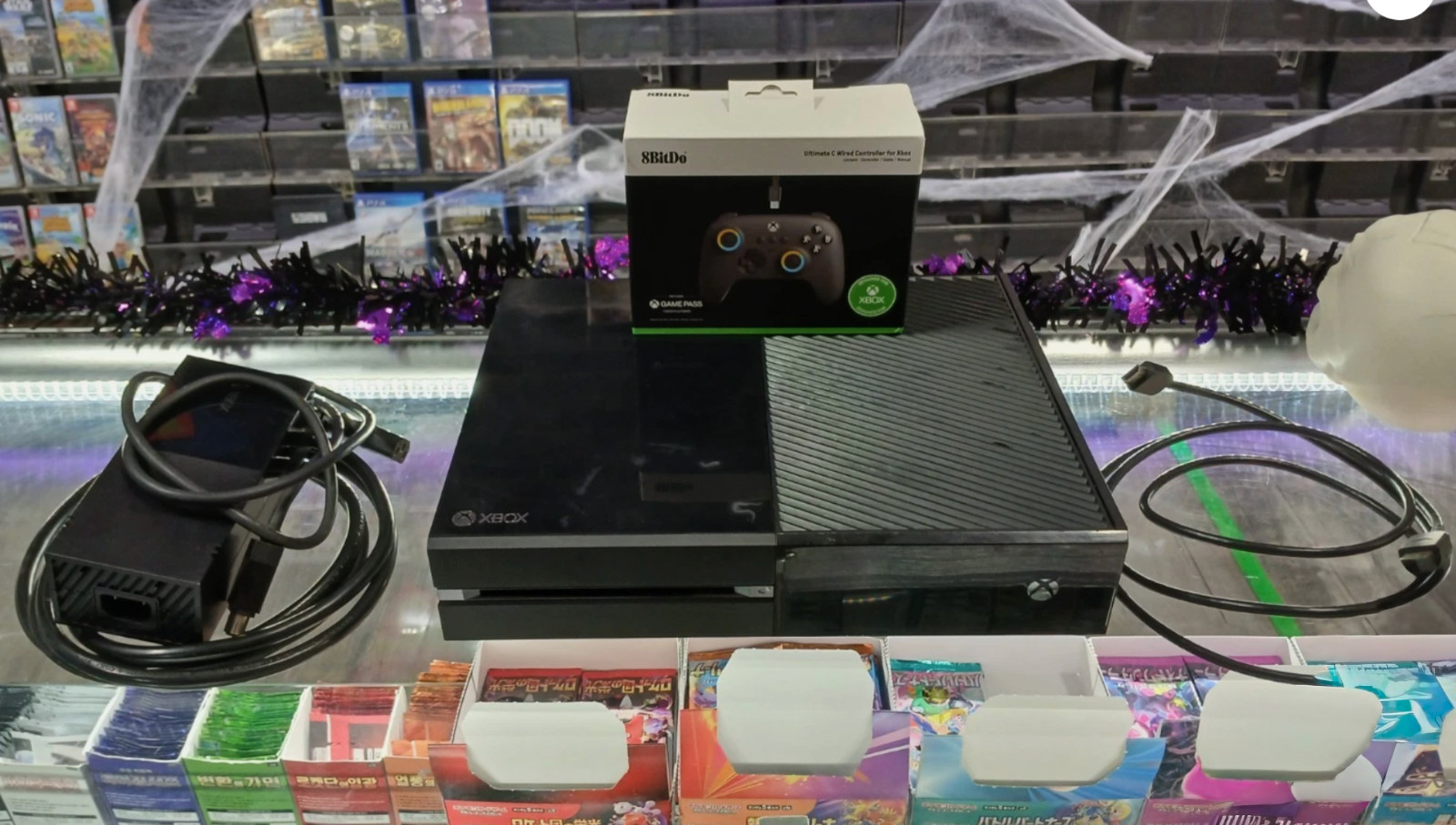 Microsoft Xbox One 500GB Console – Black w/ 8 bit controller