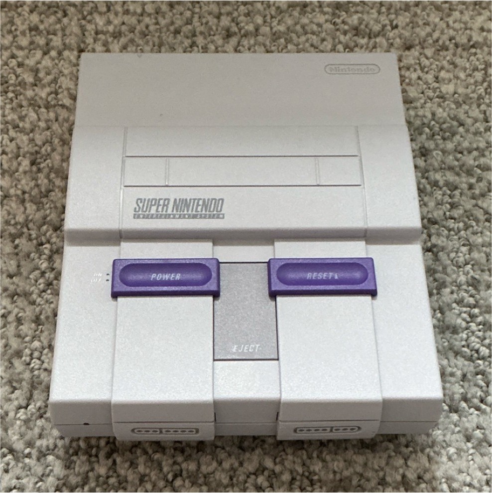 Nintendo Super NES Classic Edition Console Gray Purple HDMI USB w/ 2 Controllers