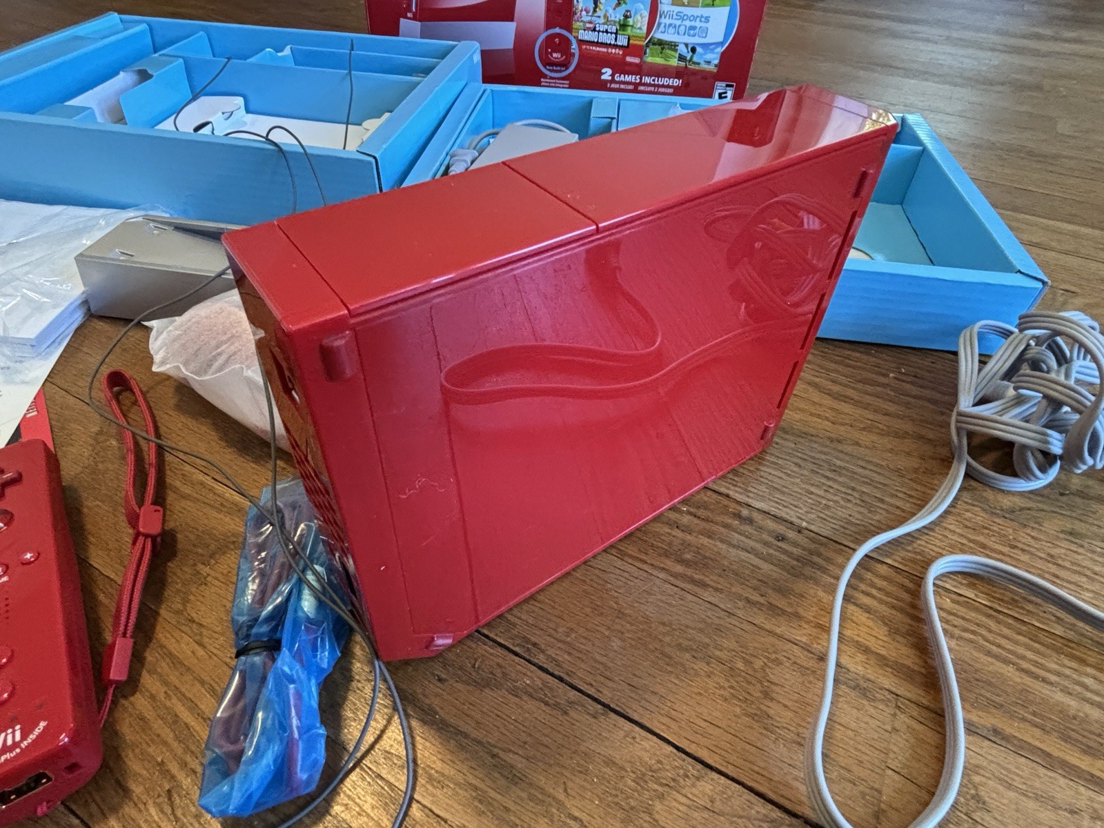 Nintendo Wii Limited Edition Red Console NEW Super Mario Bros 25 Anniversary CIB
