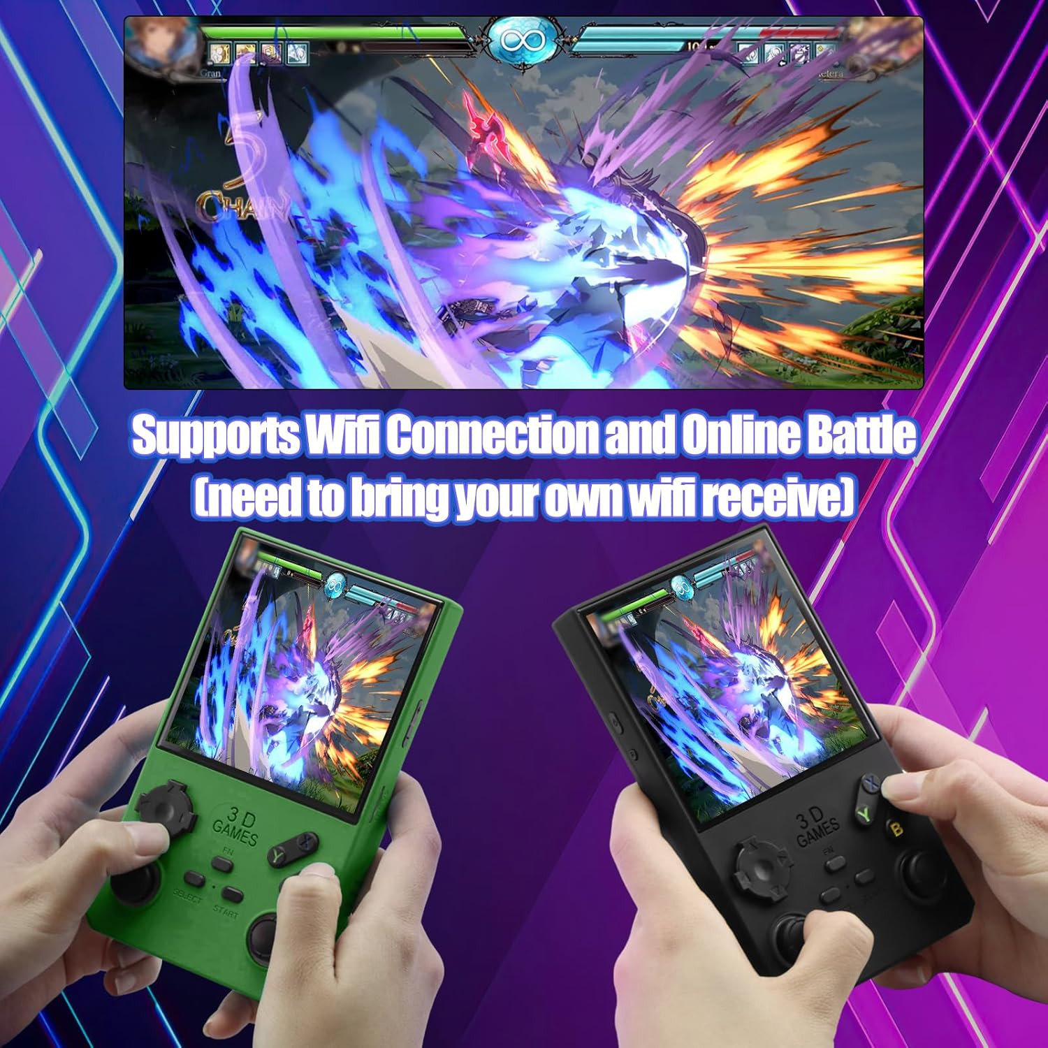2026Newly Upgraded V40 MAX Retro Handheld Game Console with 256G Built-In 20000+