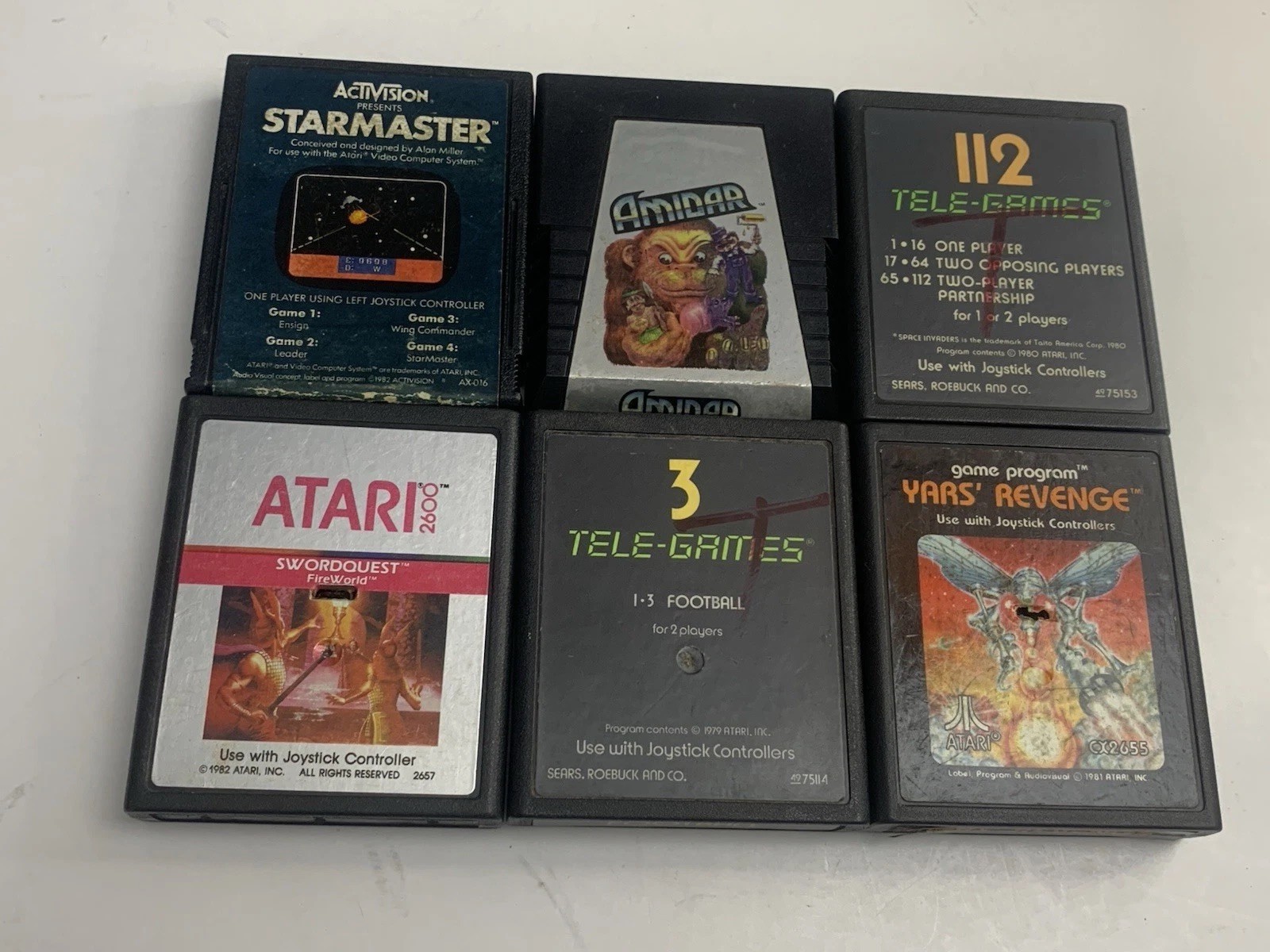Atari 7800 Prosystem Video Game Console with Games and 2 Controllers See Video