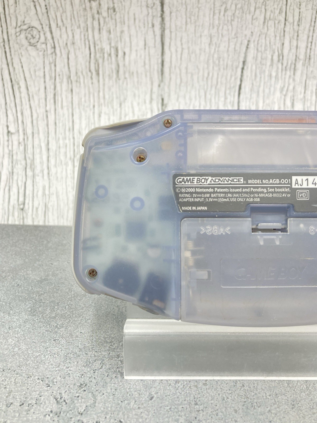 Nintendo Game Boy Advance AGB-001 Console Milky blue tested 0601-401