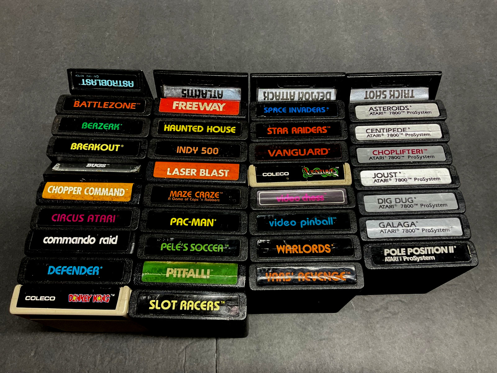 ATARI 7800 Pro System Console 37 Games and Manuals Tested Working
